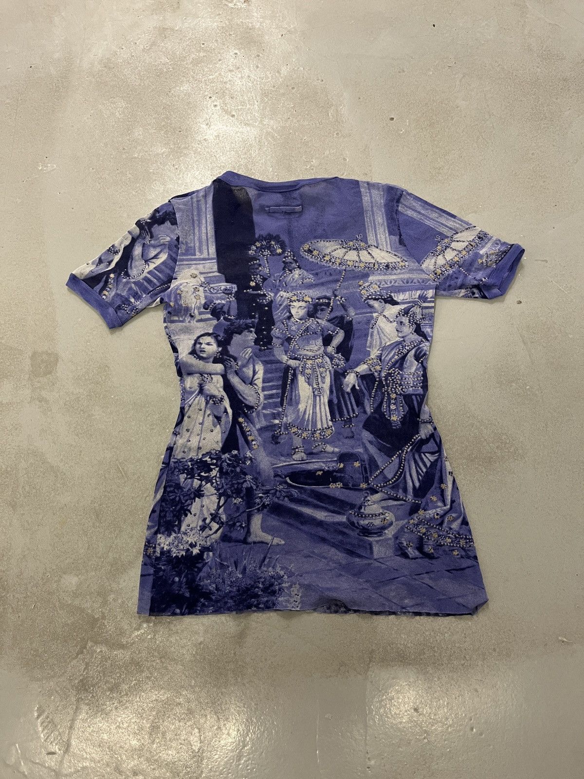Jean Paul Gaultier Jean Paul Gaultier SS1998 Hindu Painting Mesh Top Size M / US 6-8 / IT 42-44 - 5 Thumbnail