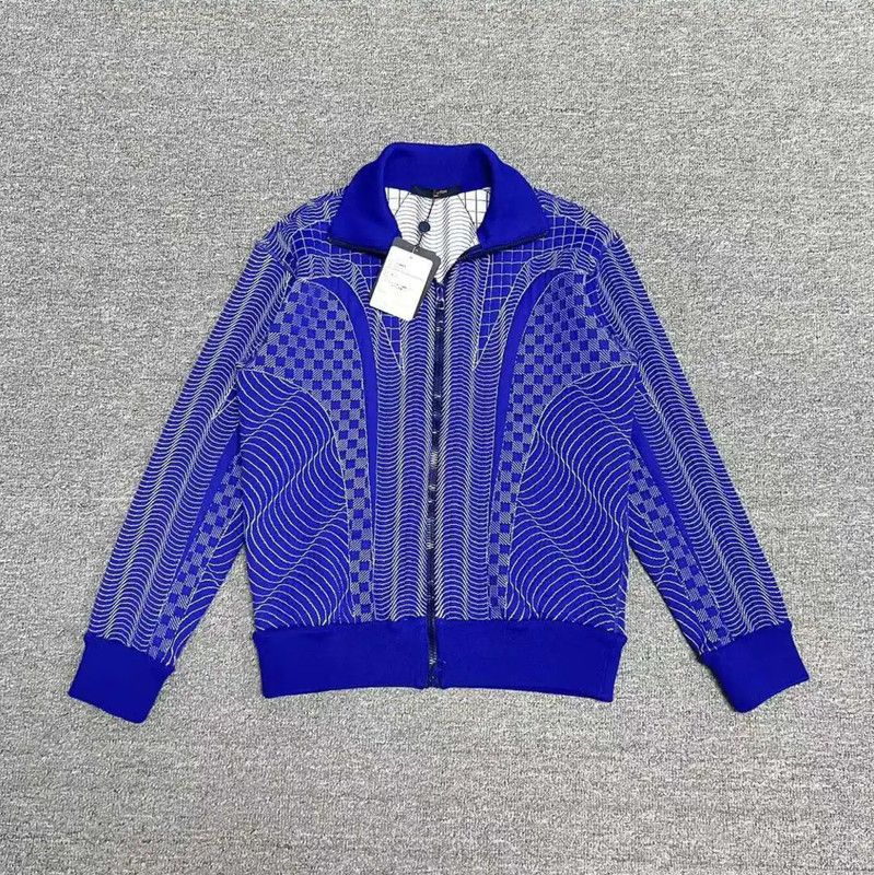 Louis Vuitton Louis Vuitton Blue Cotton Logo Men's Jacket 0089 Size US XS / EU 42 / 0 - 1 Thumbnail
