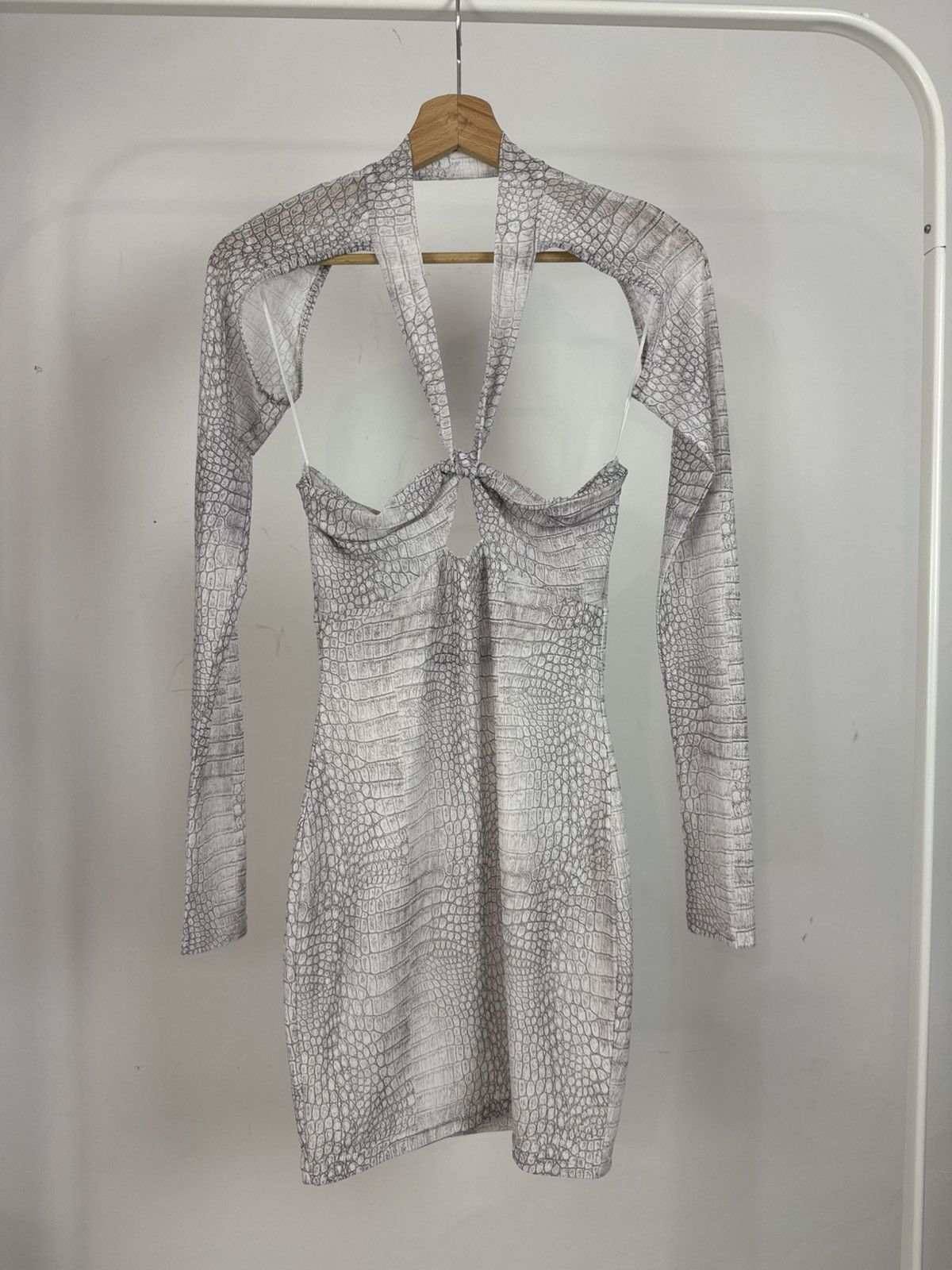 Lioness Miracle Mile Snakeskin-Print Python Mini Dress Size S / US 4 / IT 40 - 6 Thumbnail
