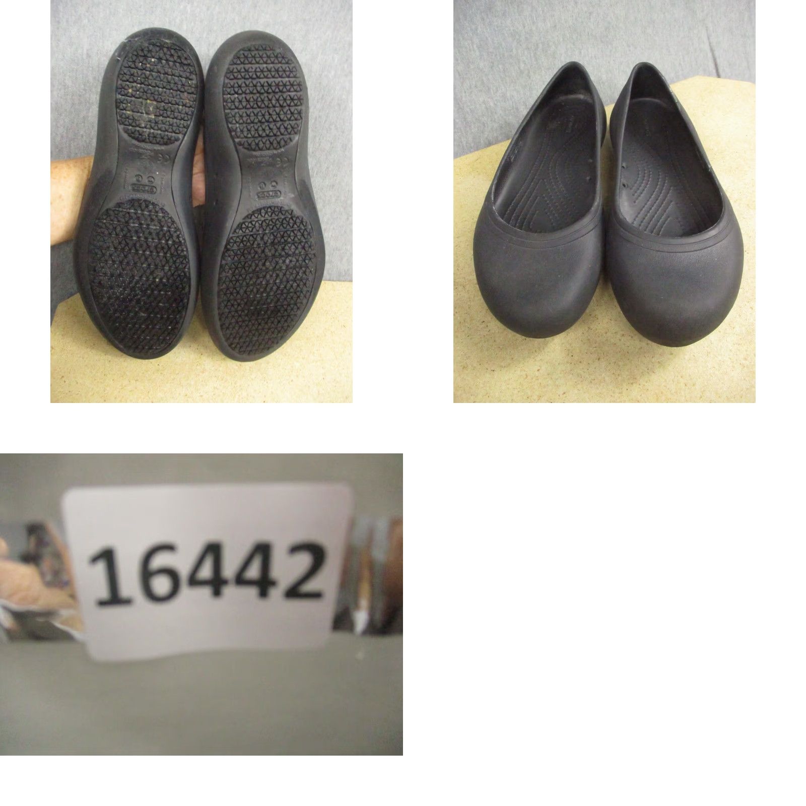 Crocs Crocs Flats Women's Ballet Flat Rubber Comfort Slip On Round Toe Black Shoes Size 6 US / 36 EU / 4 UK Size US 6 / IT 36 - 8 Thumbnail
