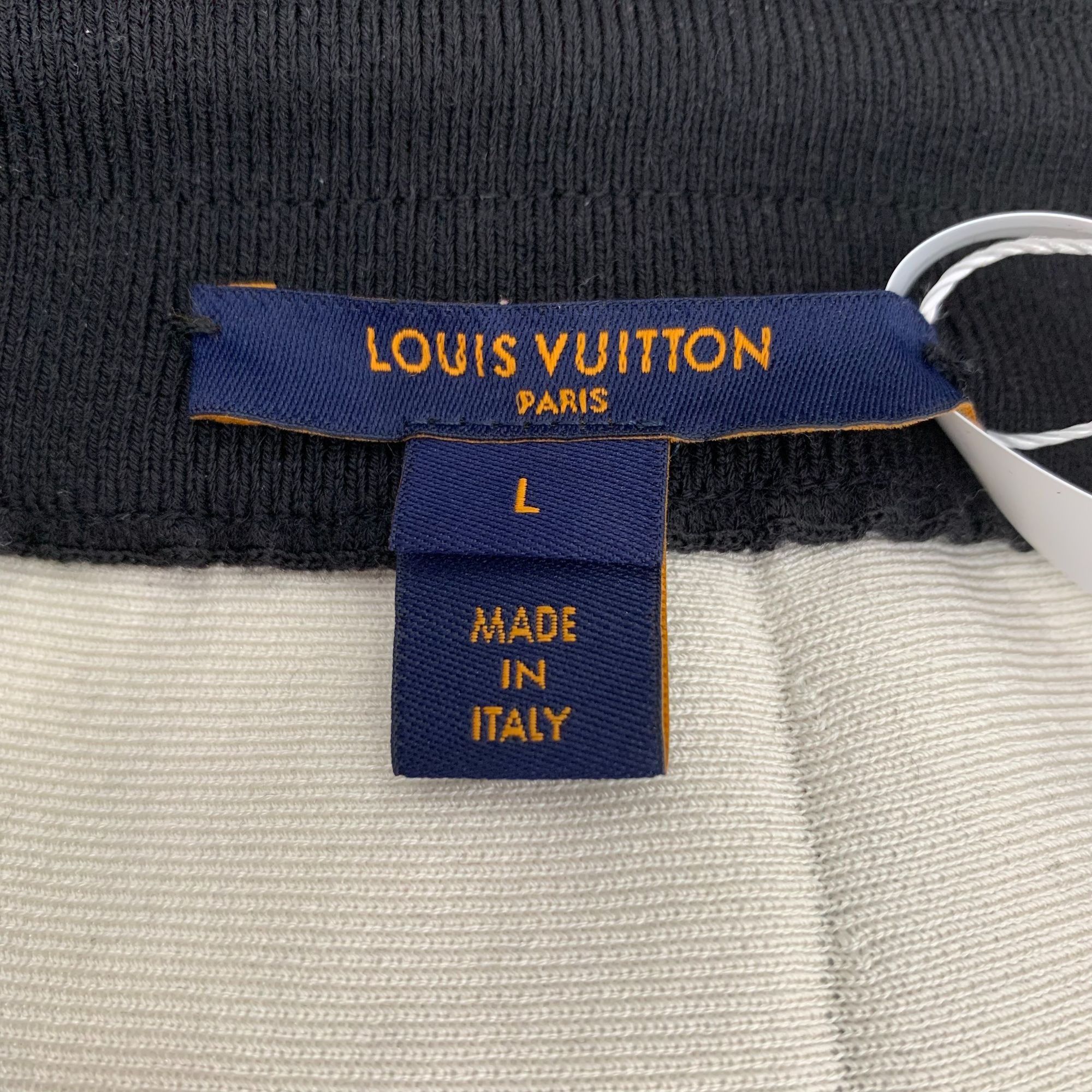 Louis Vuitton Louis Vuitton Black & White Logo Drawstring Silk-Blend Sport Size US 38 / EU 54 - 2 Thumbnail