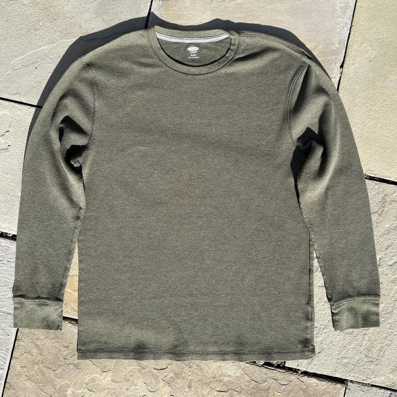 Old Navy Olive Green Waffle Knit Thermal Size US XL / EU 56 / 4 - 1 Thumbnail