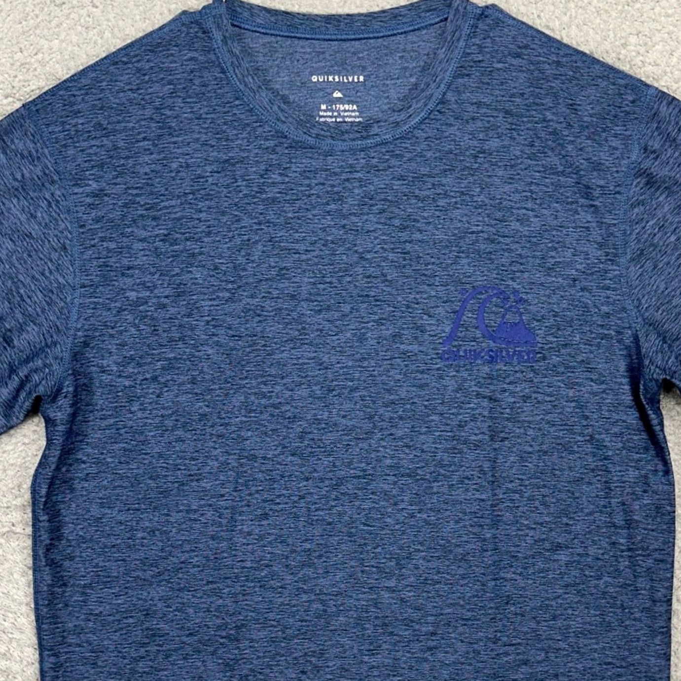 Quiksilver Quicksilver T-Shirt Mens Medium Blue Short Sleeve Gym Workout Stretch Logo Size US M / EU 48-50 / 2 - 2 Thumbnail