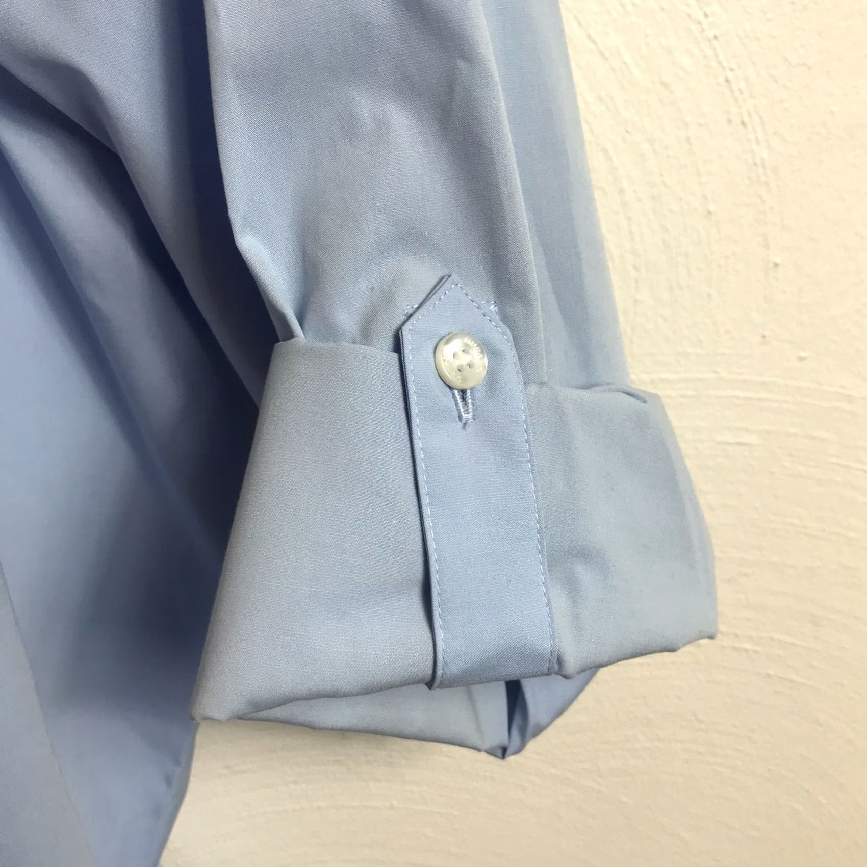 Murano Murano Utility Shirt Mens 4XLT Big Tall Light Blue Button Up Roll-Up Sleeves NEW Size US XXL / EU 58 / 5 - 4 Thumbnail