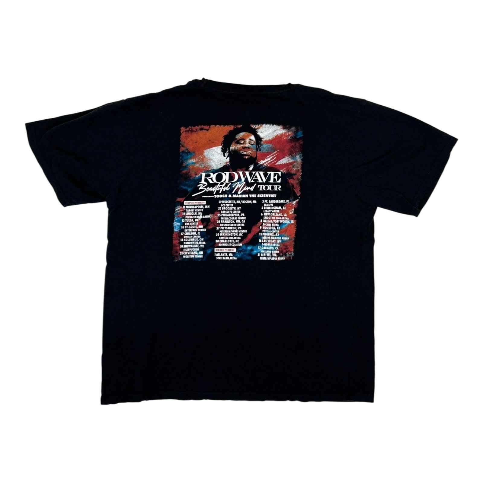 Gildan Rodwave Beautiful Mind Tour T-Shirt Black 2XL Rap Music READ Size US XXL / EU 58 / 5 - 3 Thumbnail