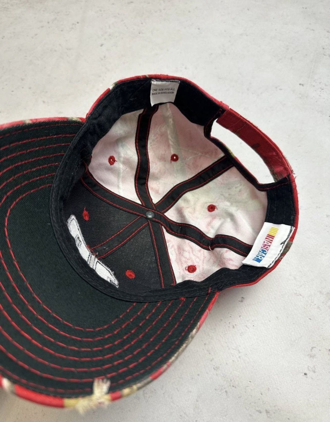 NASCAR × Vintage Vintage NASCAR racing cap pink rare Y2K 18 number Size ONE SIZE - 5 Thumbnail