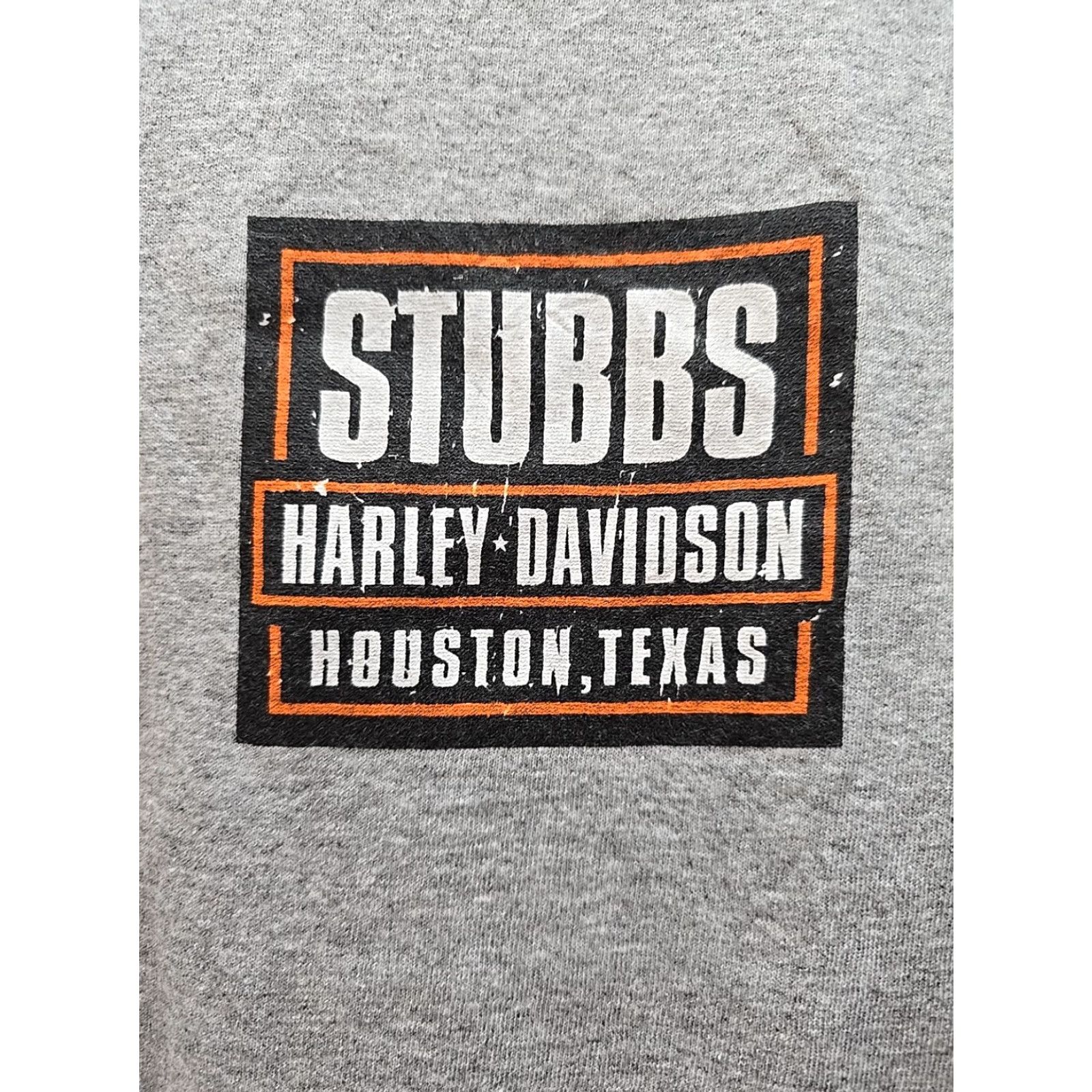 Hanes HANES Tagless Stubbs Harley Davidson Gray TShirt Adult Medium Houston TX Harley Davidson Mens Shirt Gray M Size US M / EU 48-50 / 2 - 2 Thumbnail