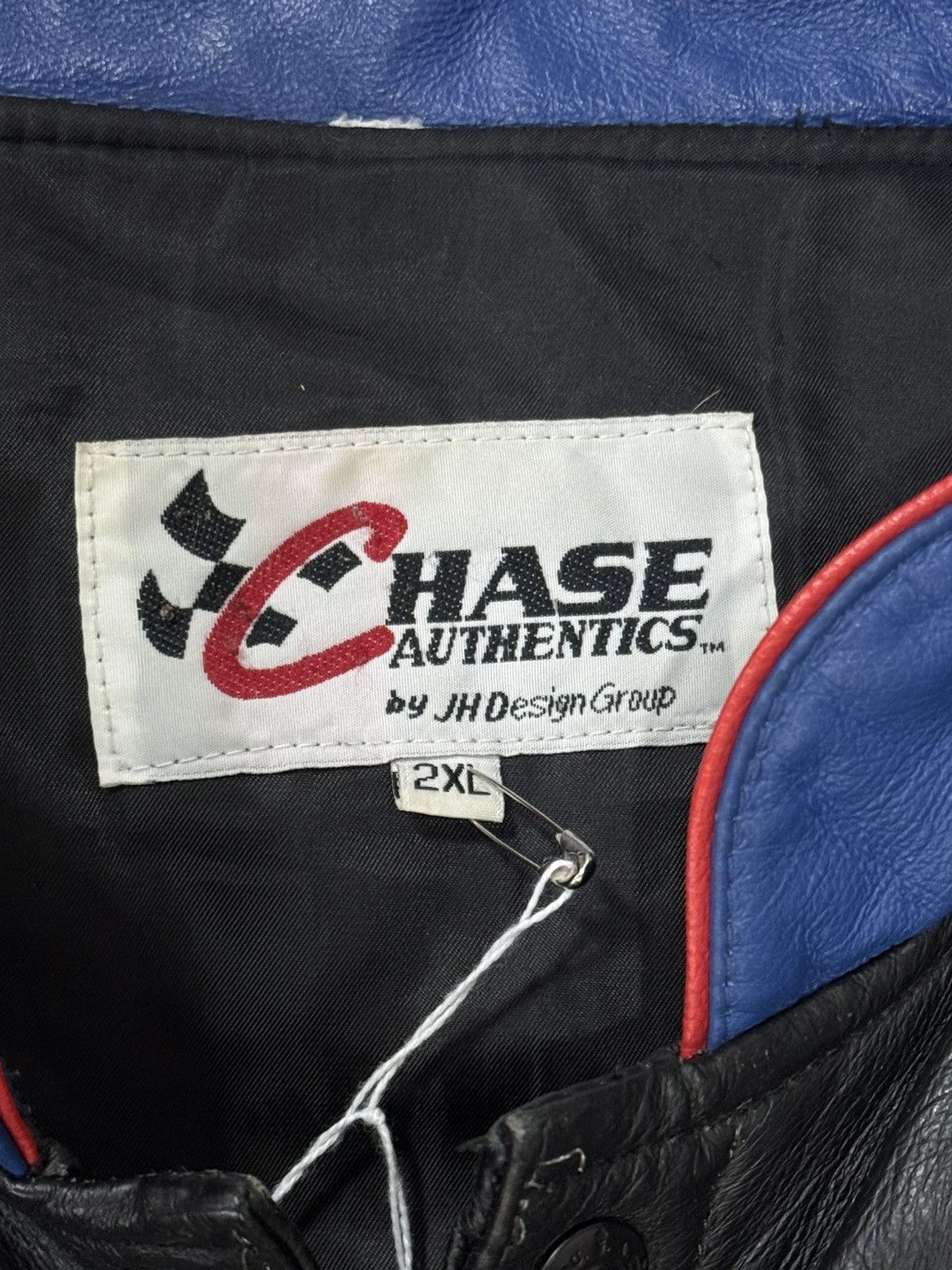 Chase Authentics Chase Authentics NASCAR Leather Jacket Embroidered Logo 1999 Size US XL / EU 56 / 4 - 15 Thumbnail