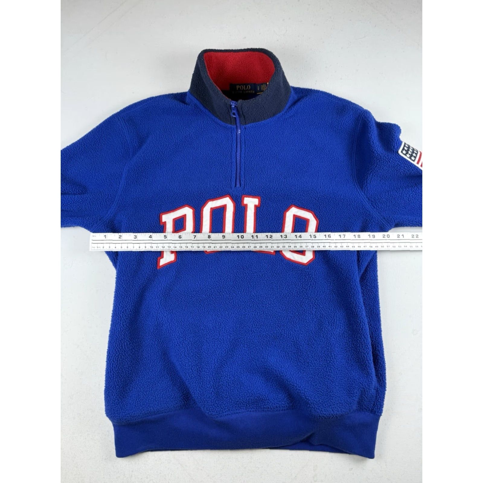 Polo Ralph Lauren Polo Ralph Lauren Fleece Jacket Sweatshirt 1/4 Zip Men's Small Blue USA Flag Color Blue 合 Size US S / EU 44-46 / 1 - 3 Thumbnail
