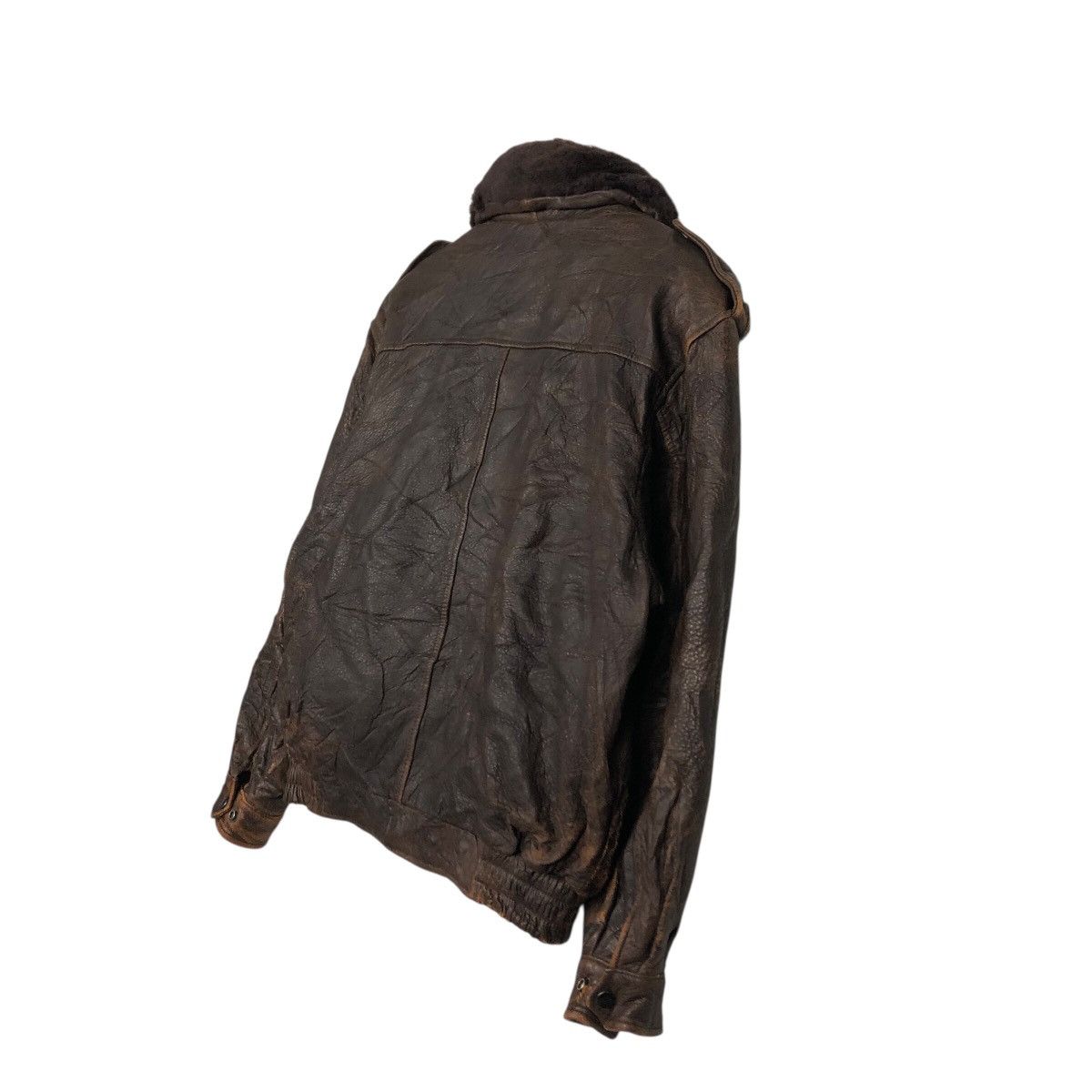 Japanese Brand 📌Vintage Riot Leather Jacket Blanket Atsukawa Issey Miyake Size US M / EU 48-50 / 2 - 11 Thumbnail