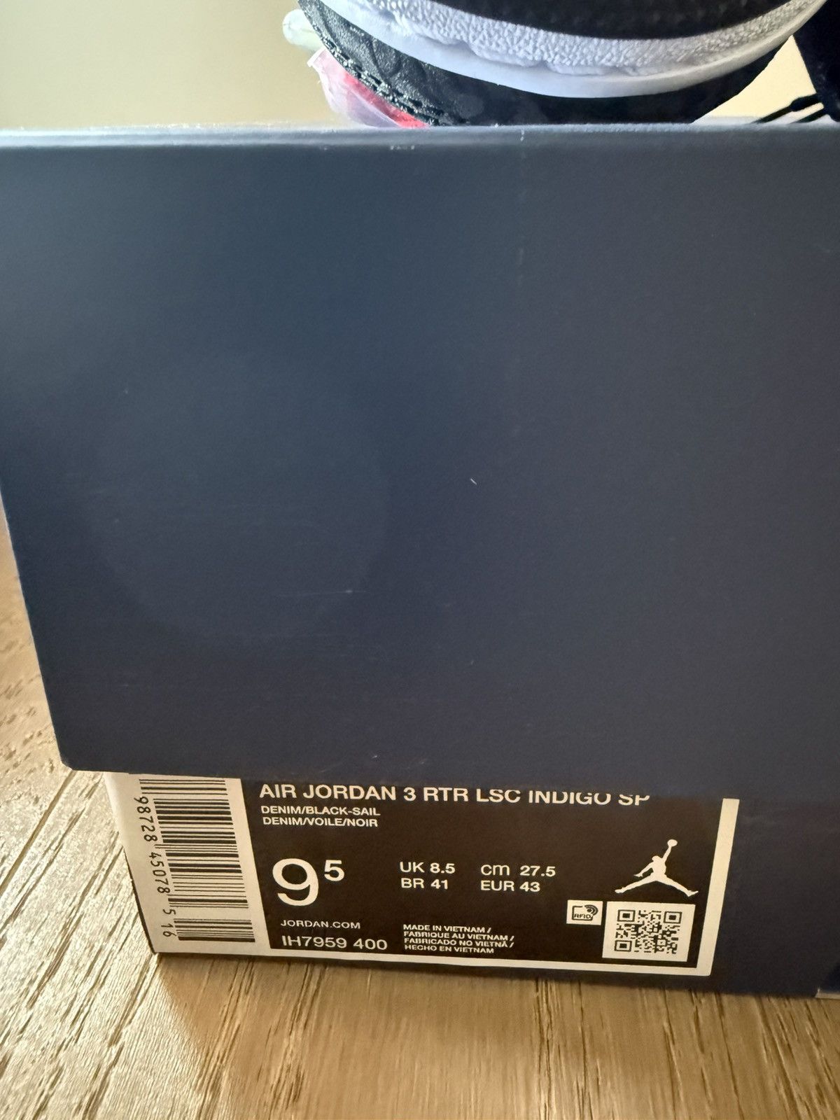 Jordan Brand × Levi's Levis x Air Jordan 3 Retro SP Denim Blue IH7959-400 Size US 9.5 / EU 42-43 - 8 Thumbnail
