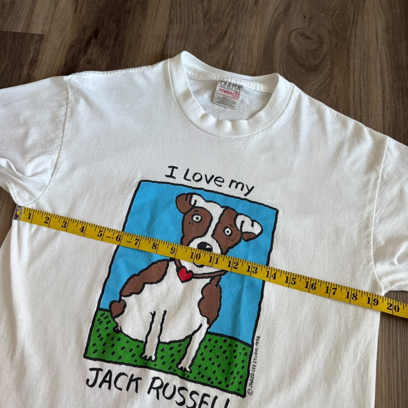 Vintage Vintage Jack Russell Art T-Shirt Men's Size M White Size US M / EU 48-50 / 2 - 3 Thumbnail