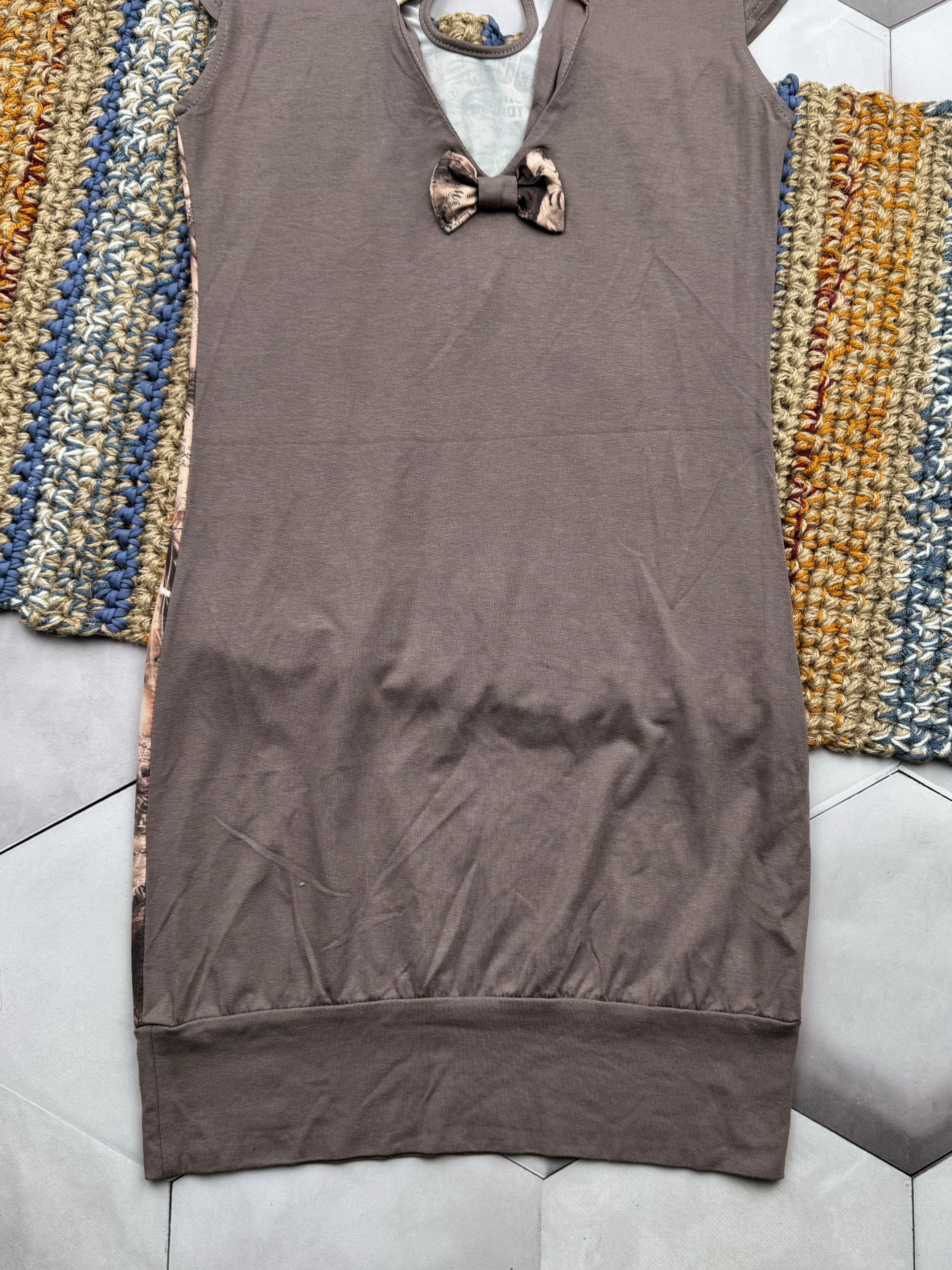 Japanese Brand Vintage Printed Dress (E4) Size M / US 6-8 / IT 42-44 - 6 Thumbnail