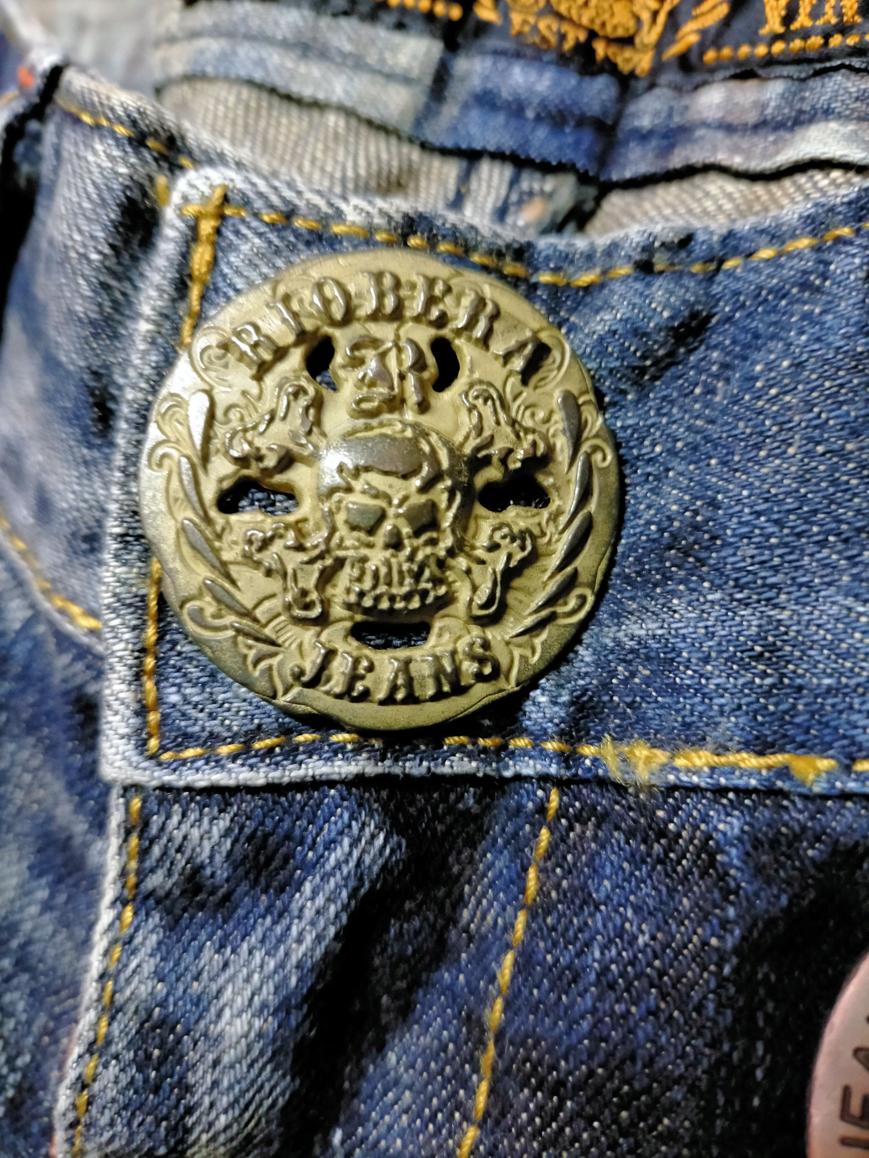 Hysteric Glamour Riobera Jeans Embroidered Rare Design Denim Pants Size US 33 - 18 Thumbnail
