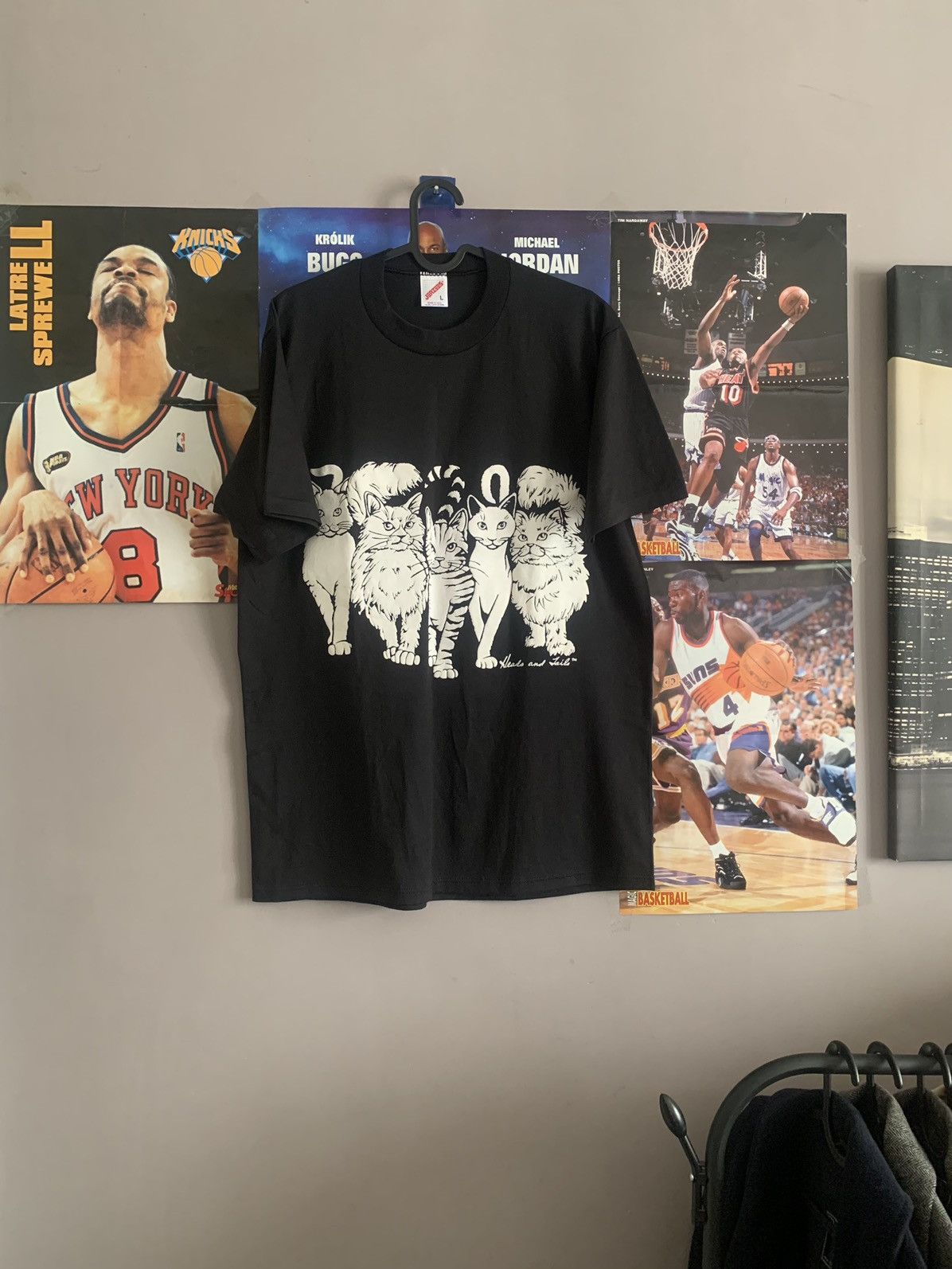 Jerzees × Vintage 90s Vintage Head and Jails Cats by Linda Lori Tee Size US L / EU 52-54 / 3 - 1 Thumbnail