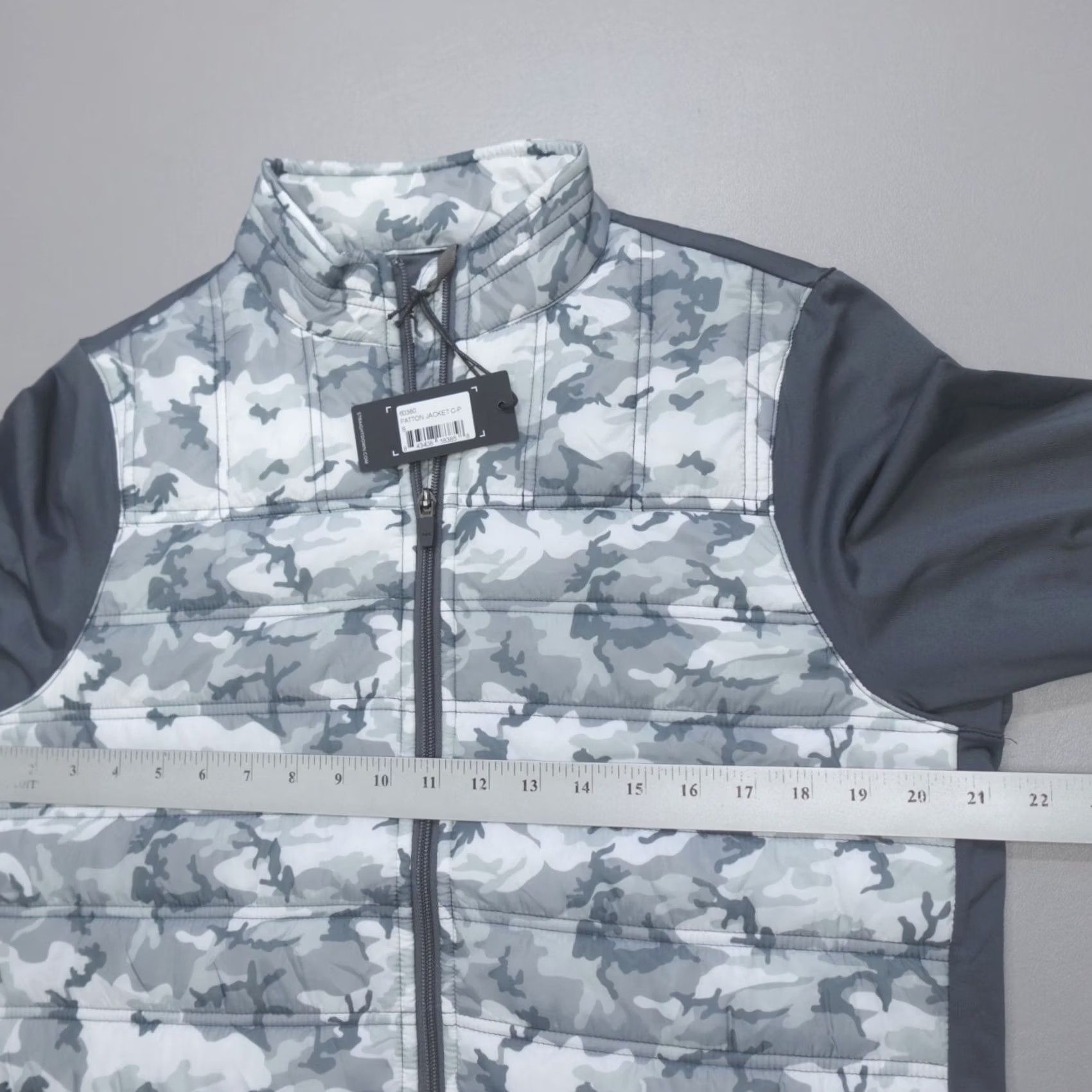 Vintage Straight Down Patton Jacket Full Zip Camo Grey 60380 Men's Size S Size US S / EU 44-46 / 1 - 6 Thumbnail
