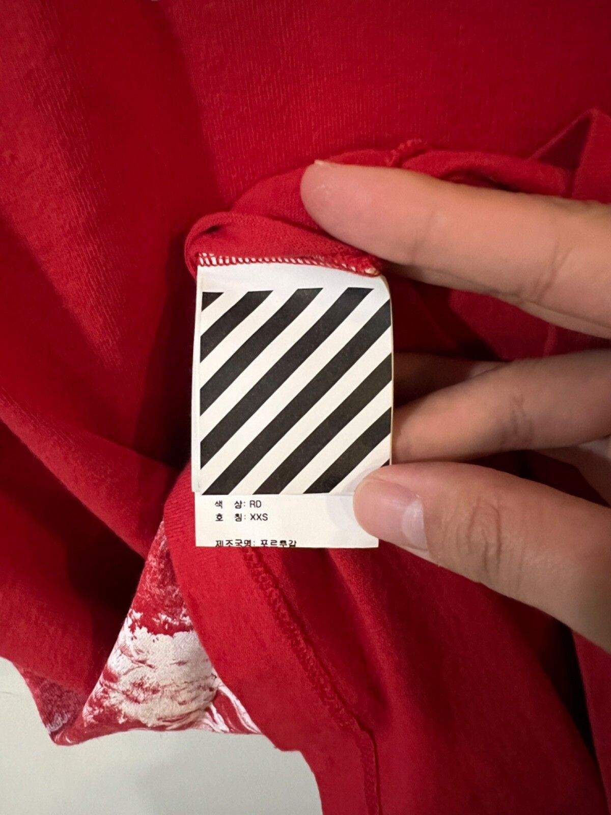 Off-White Off-White Climbing New Heights Red T-Shirt XXS(Fits Medium) Size US XXS / EU 40 - 4 Thumbnail