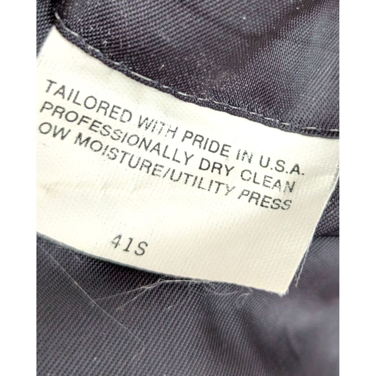 Brooks Christian Brooks 2 Piece Suit Sport Coat & Pant Light Wool PinStriped Charcoal Navy Blue 41S 34x27 Mens Vintage Size 42R - 5 Thumbnail