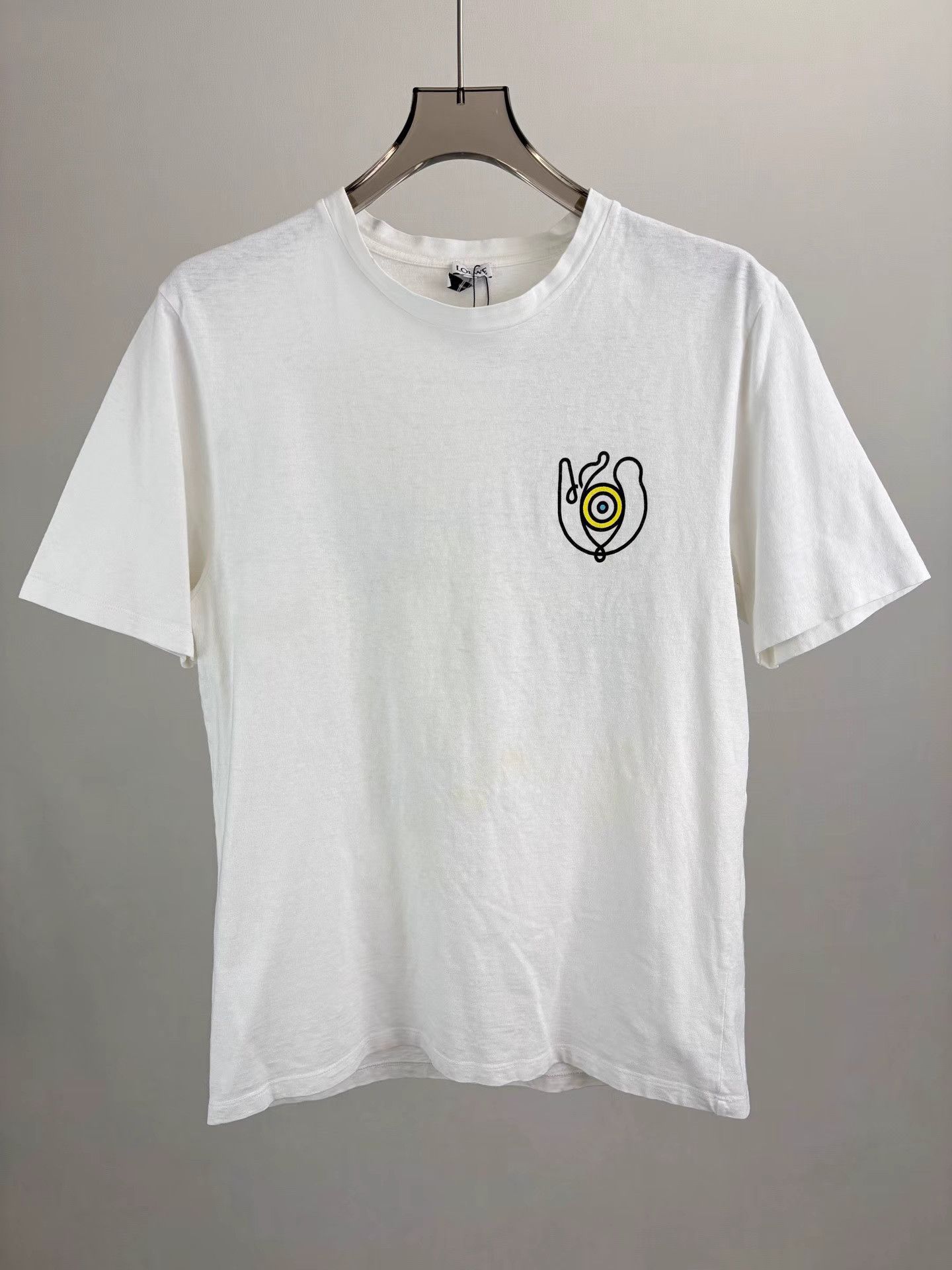 Loewe LOEWE White Oil Painting Print T-shirt K1 Size US L / EU 52-54 / 3 - 1 Thumbnail