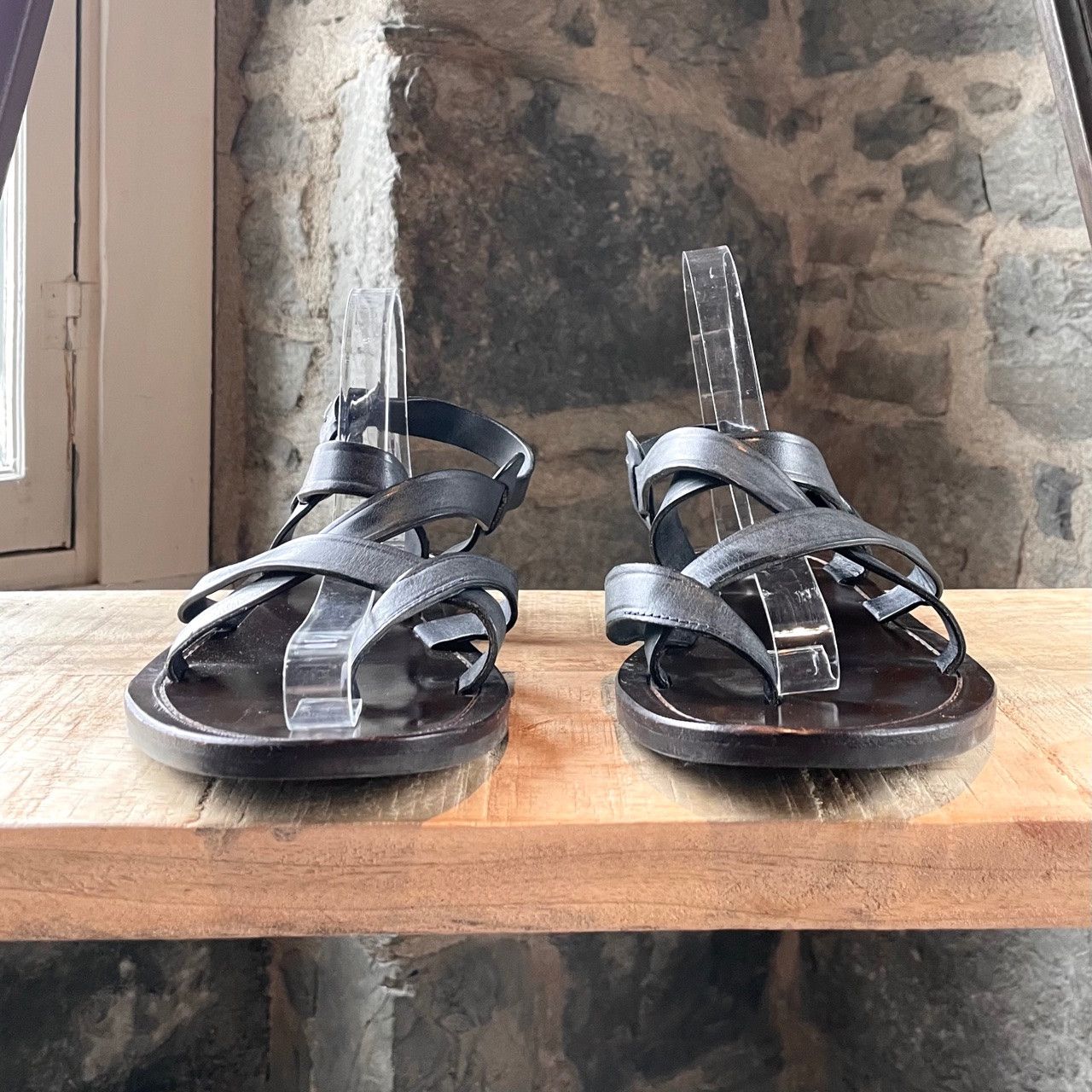 Lanvin Lanvin Anthracite Strap Sandals Size US 8 / EU 41 - 3 Thumbnail