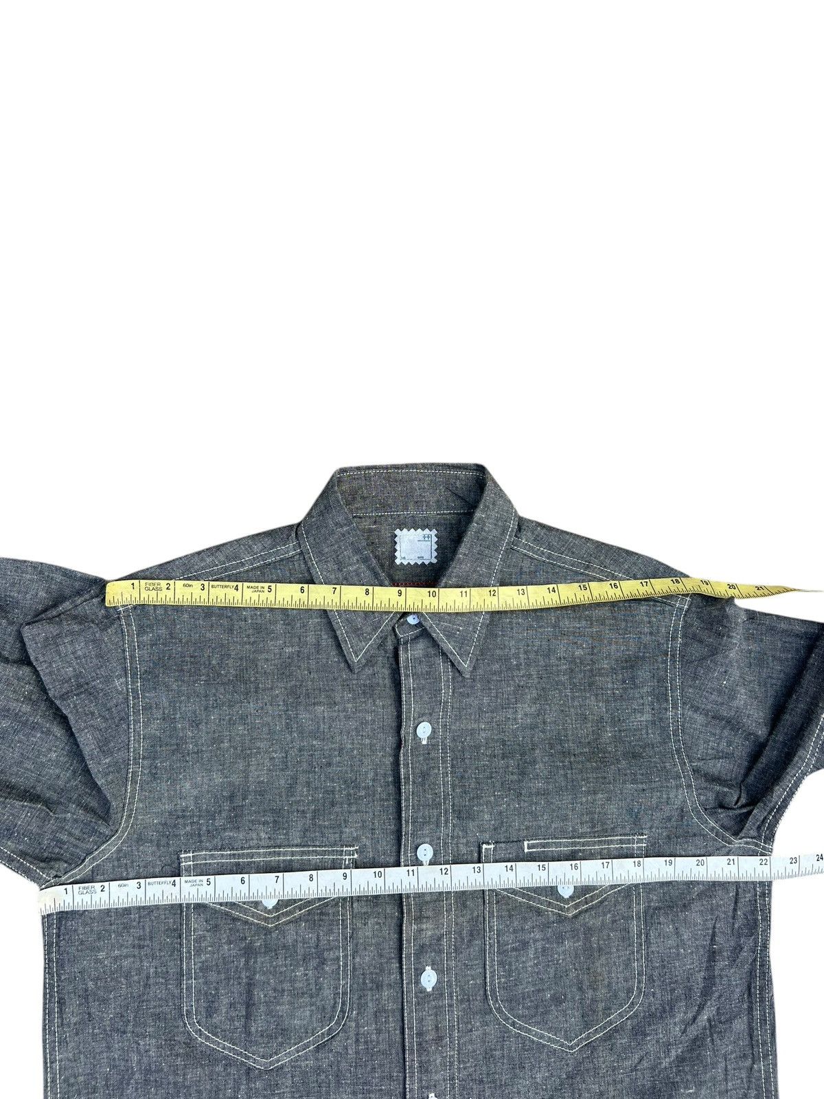 45rpm Dope & Drakkar Japan Chambray Work Shirt Size US M / EU 48-50 / 2 - 6 Thumbnail