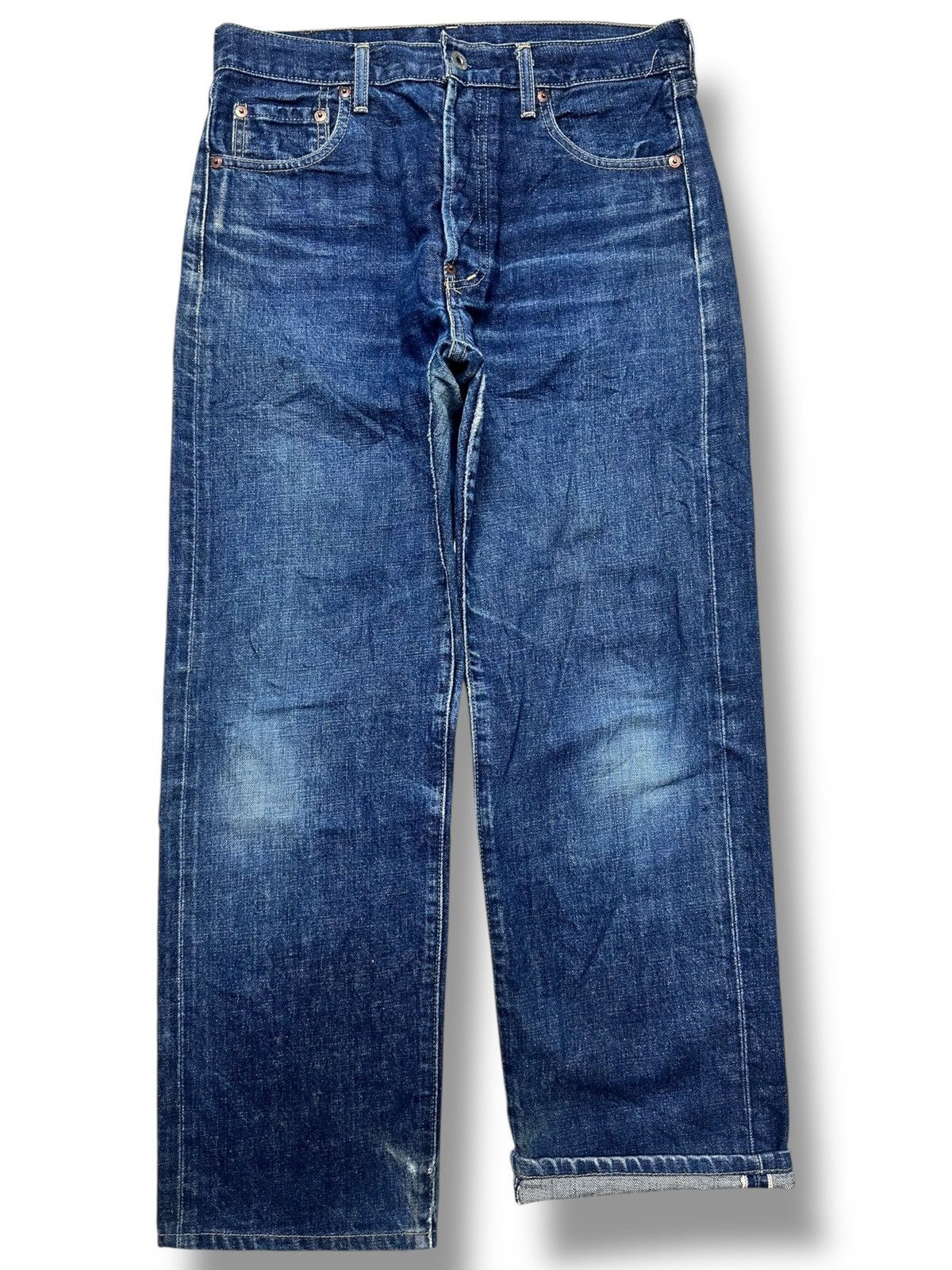 Levi's Vintage Levi’s 702XX Buckleback Selvedge Japan Jeans Big E Size US 31 - 1 Thumbnail