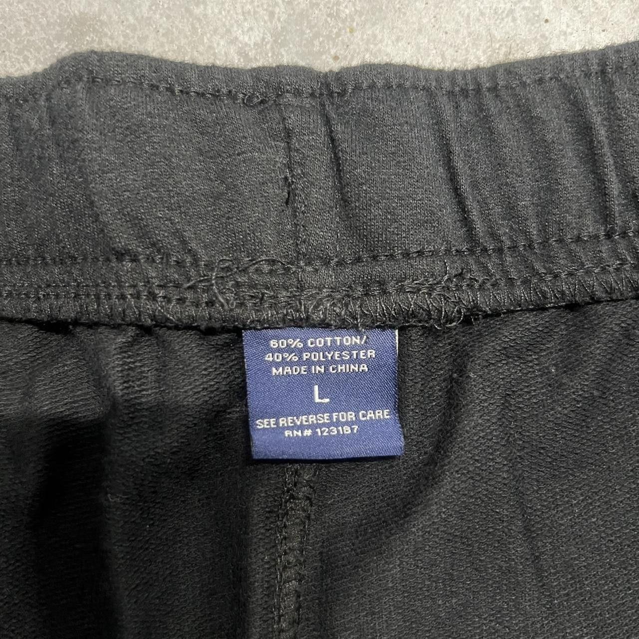 Vintage Crazy Vintage Y2K/2000s Baggy Black Loungewear Essential Sweatpants with Drawstrings and Pockets! Size US 36 / EU 52 - 8 Thumbnail