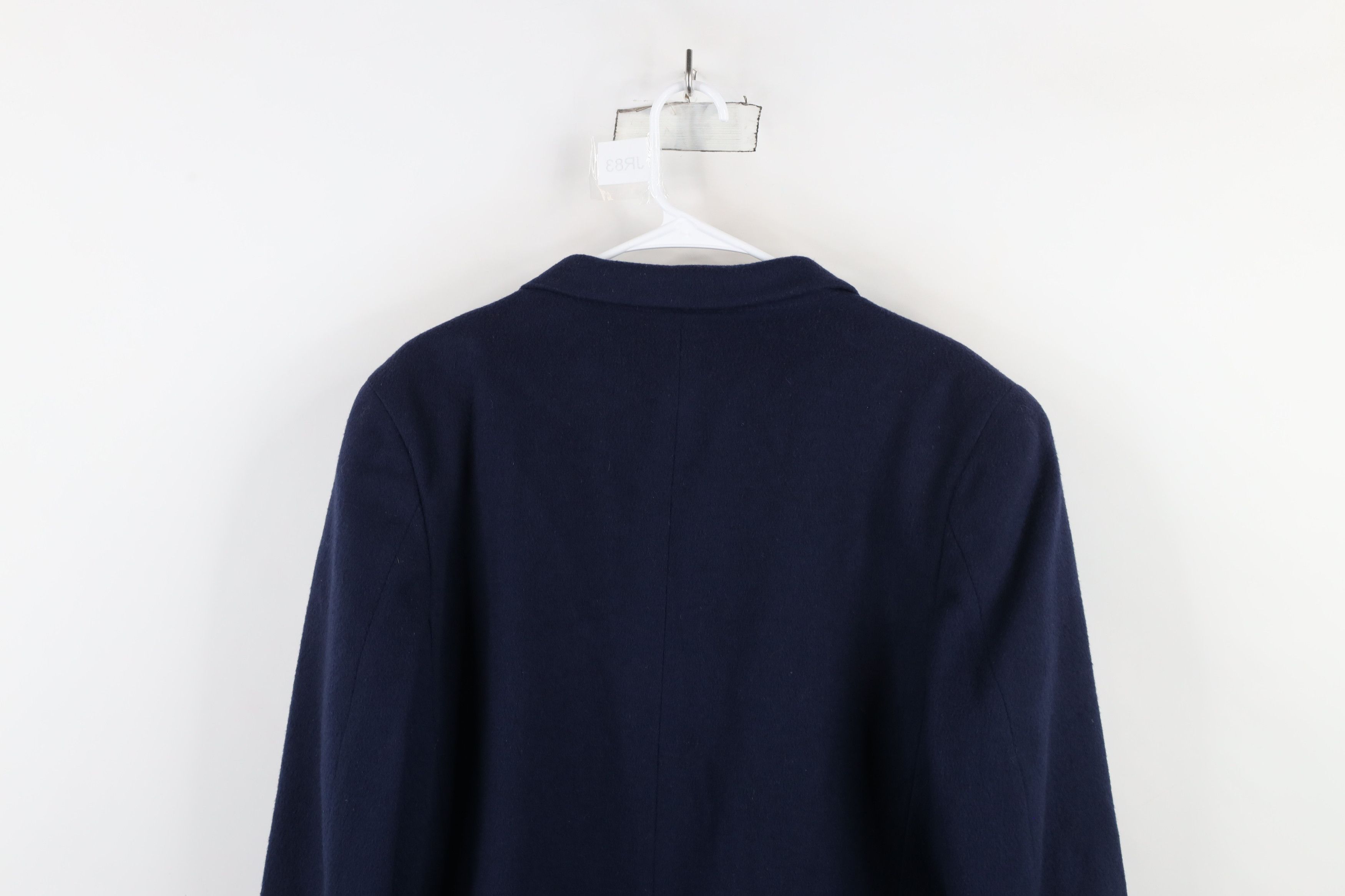L.L. Bean × Vintage Vintage 90s LL Bean Cashmere Blazer Suit Jacket Blue USA Size XXL / US 16-18 / IT 52-54 - 11 Thumbnail