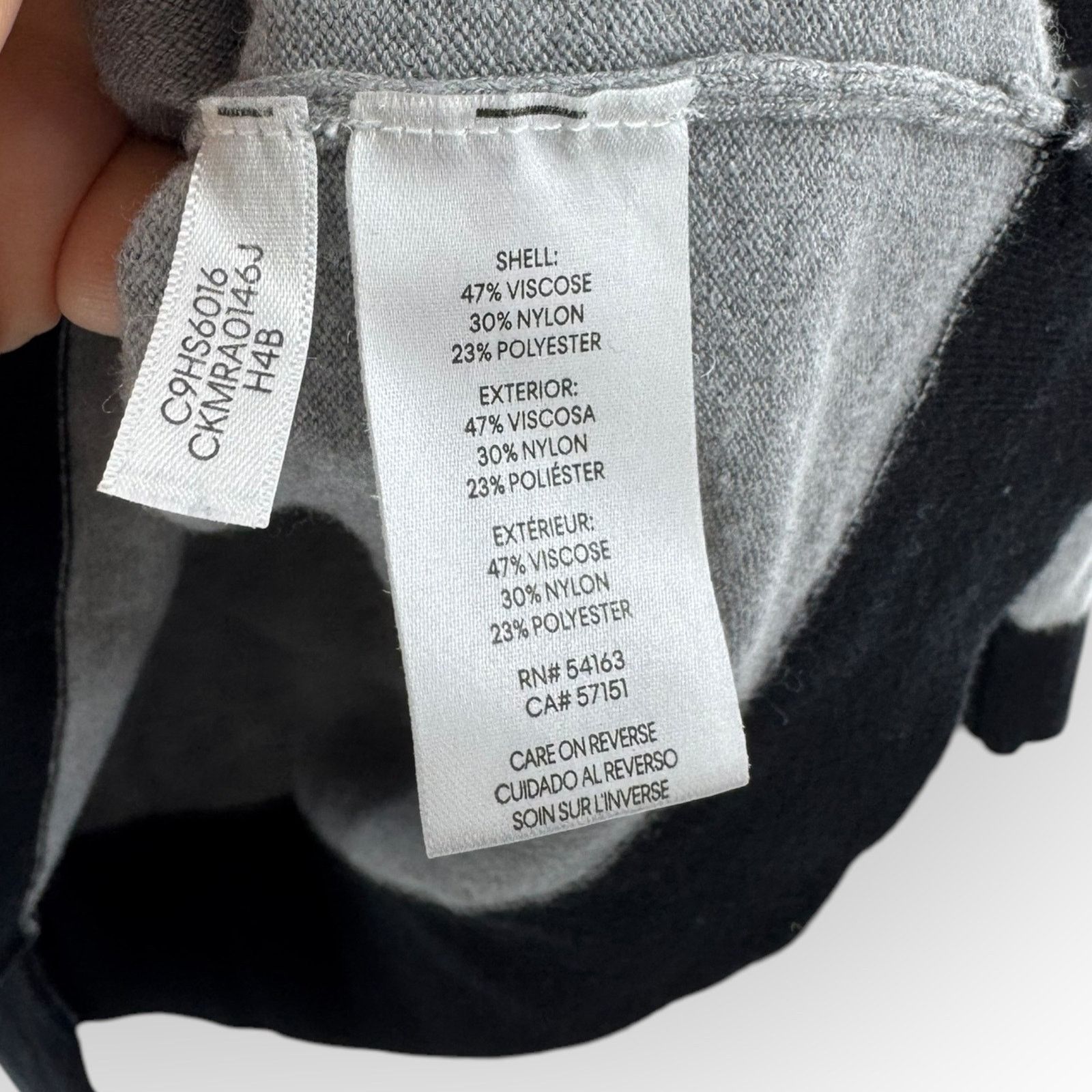 Calvin Klein Calvin Klein Gray Hooded Sweater Black Trim Pullover M Size M / US 6-8 / IT 42-44 - 6 Thumbnail