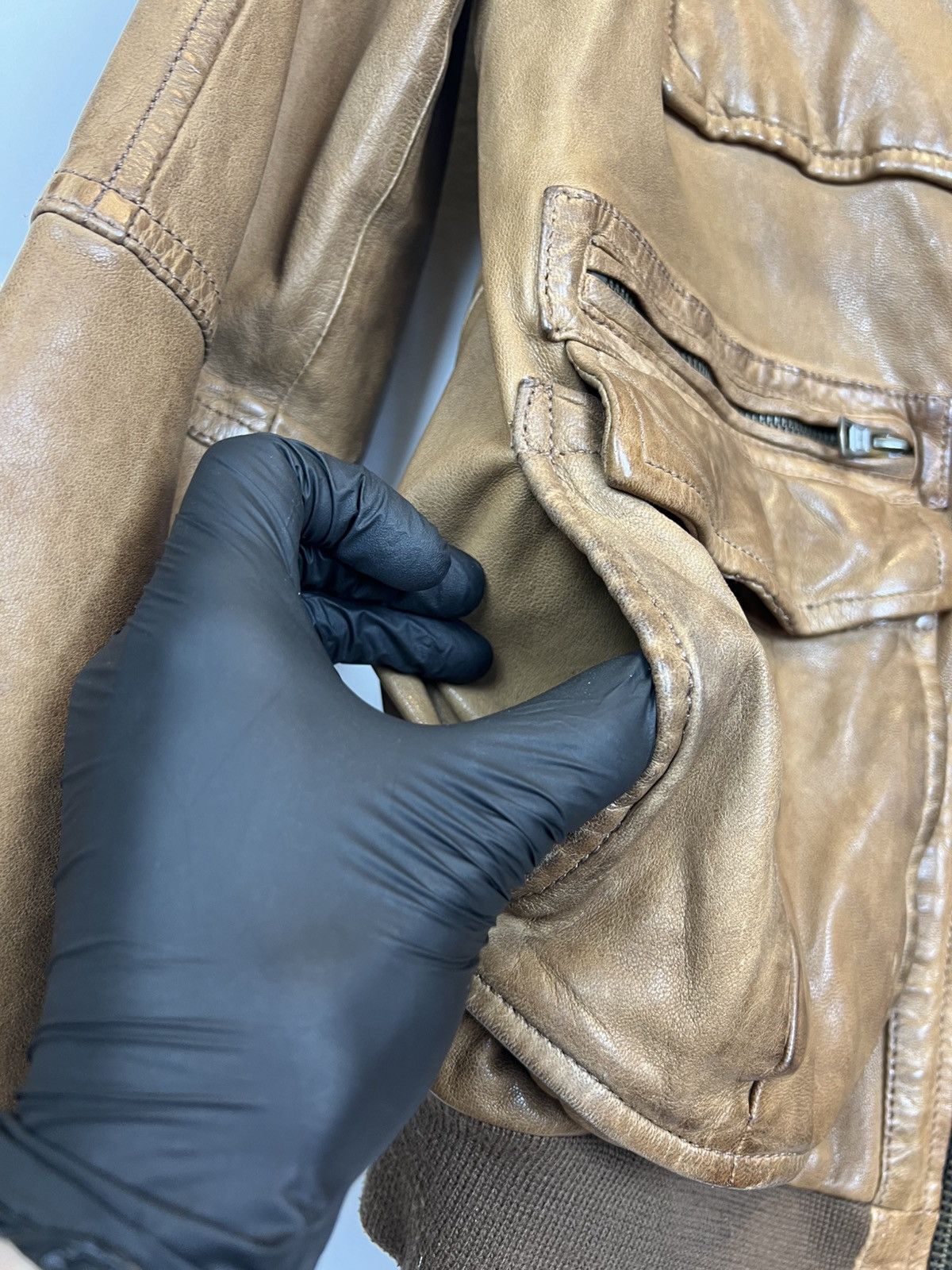 Tommy Hilfiger Vintage Tommy Hilfiger leather jacket brown moto Size US M / EU 48-50 / 2 - 10 Thumbnail