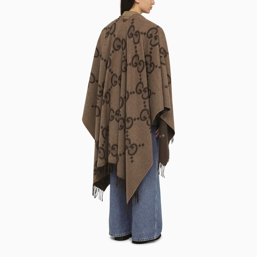 Gucci o1d2blof0824 Size: OS / Reversible Jumbo Cashmere Cape Size ONE SIZE - 3 Thumbnail