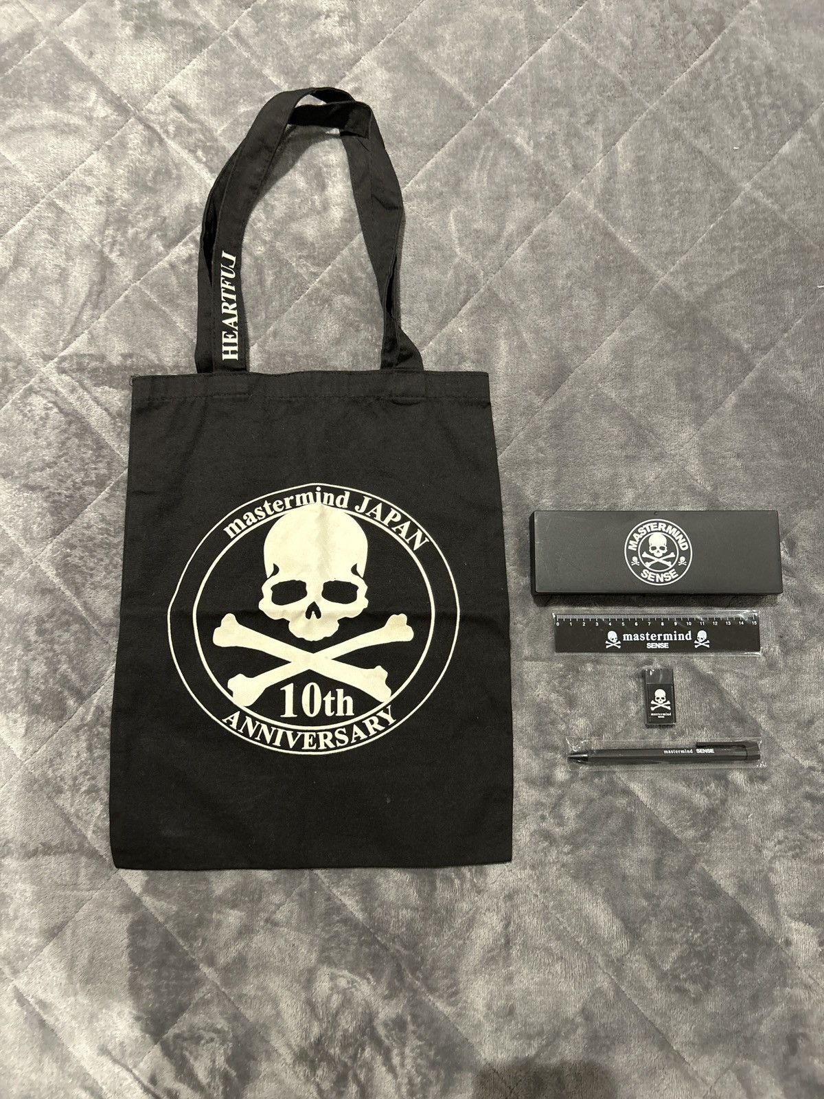 image of Mastermind Japan 10Th Anniversary Bag Set in Black, Men's