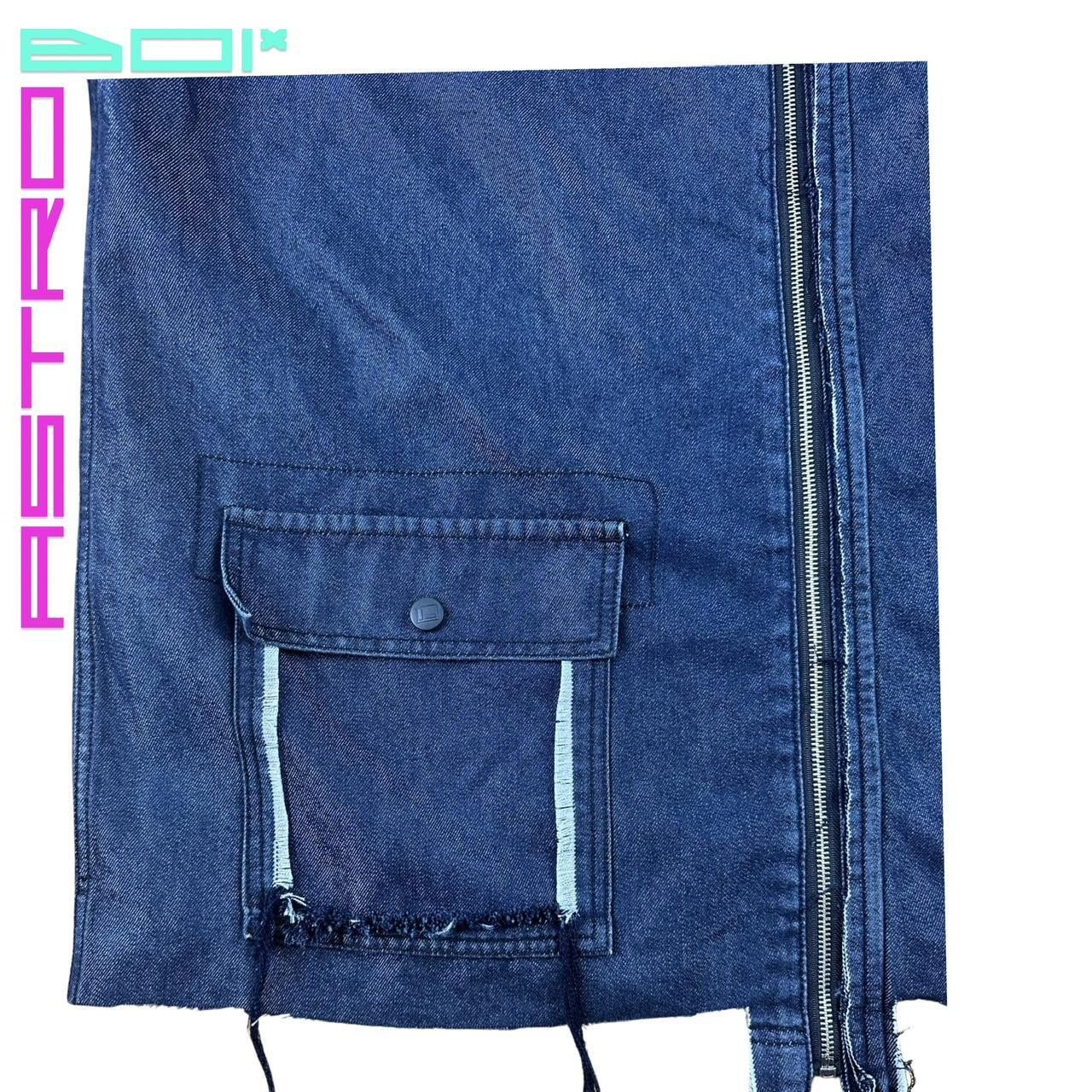 Fubu ASTROBOI* FUBU DECONSTRUCTED BLUE DENIM VEST_ XL Size US XL / EU 56 / 4 - 3 Thumbnail