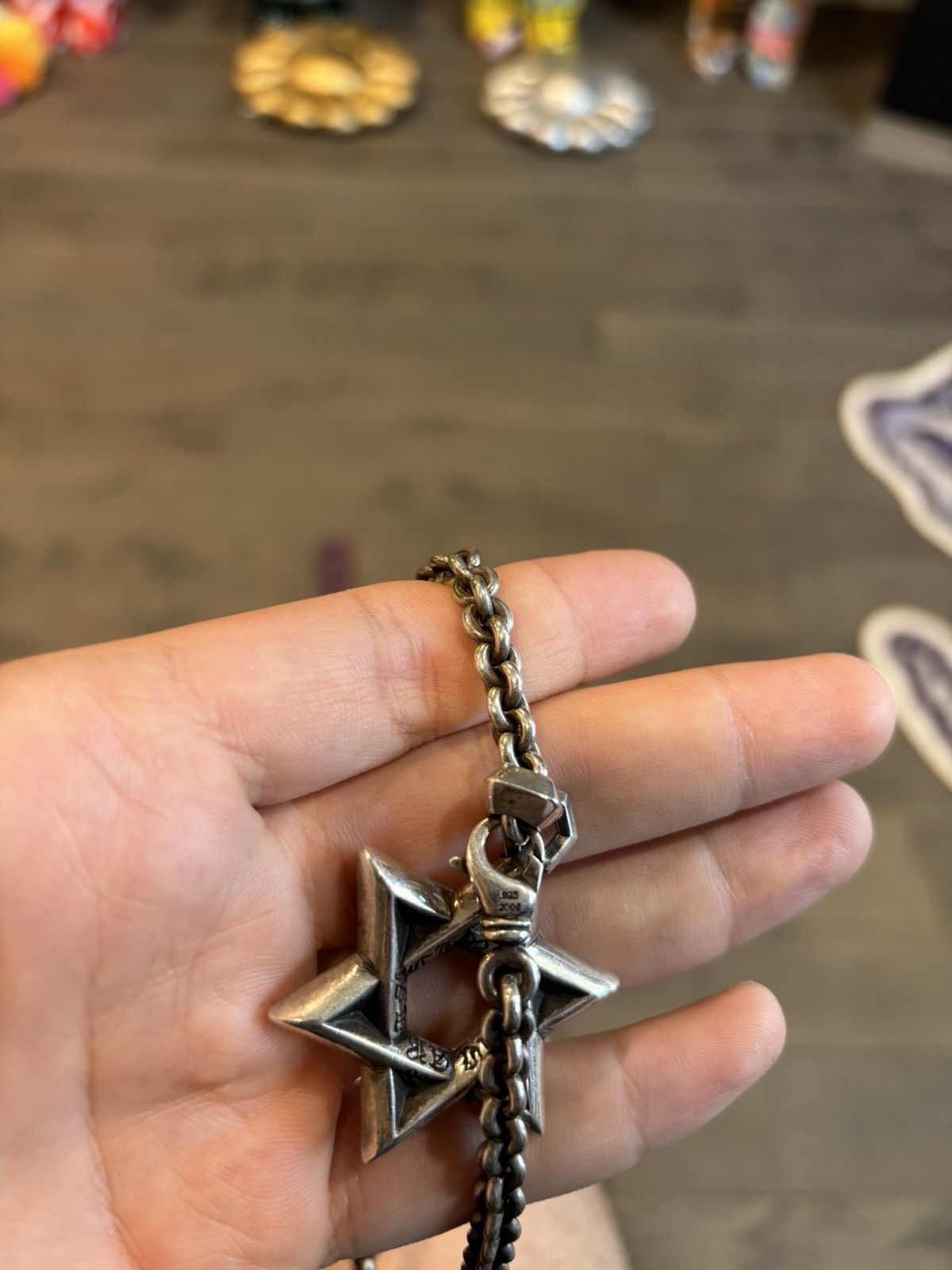 Chrome Hearts Chrome hearts Star of David + chain necklace Size ONE SIZE - 5 Thumbnail