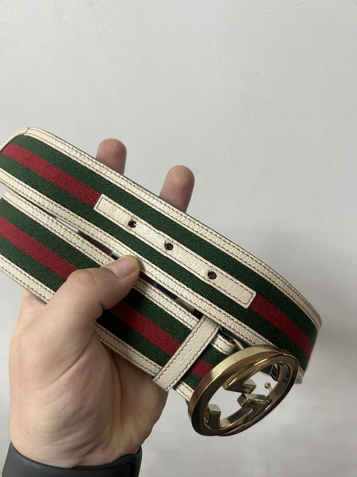 Gucci Gucci Belt Leather Unisex Luxury Size ONE SIZE - 9 Thumbnail