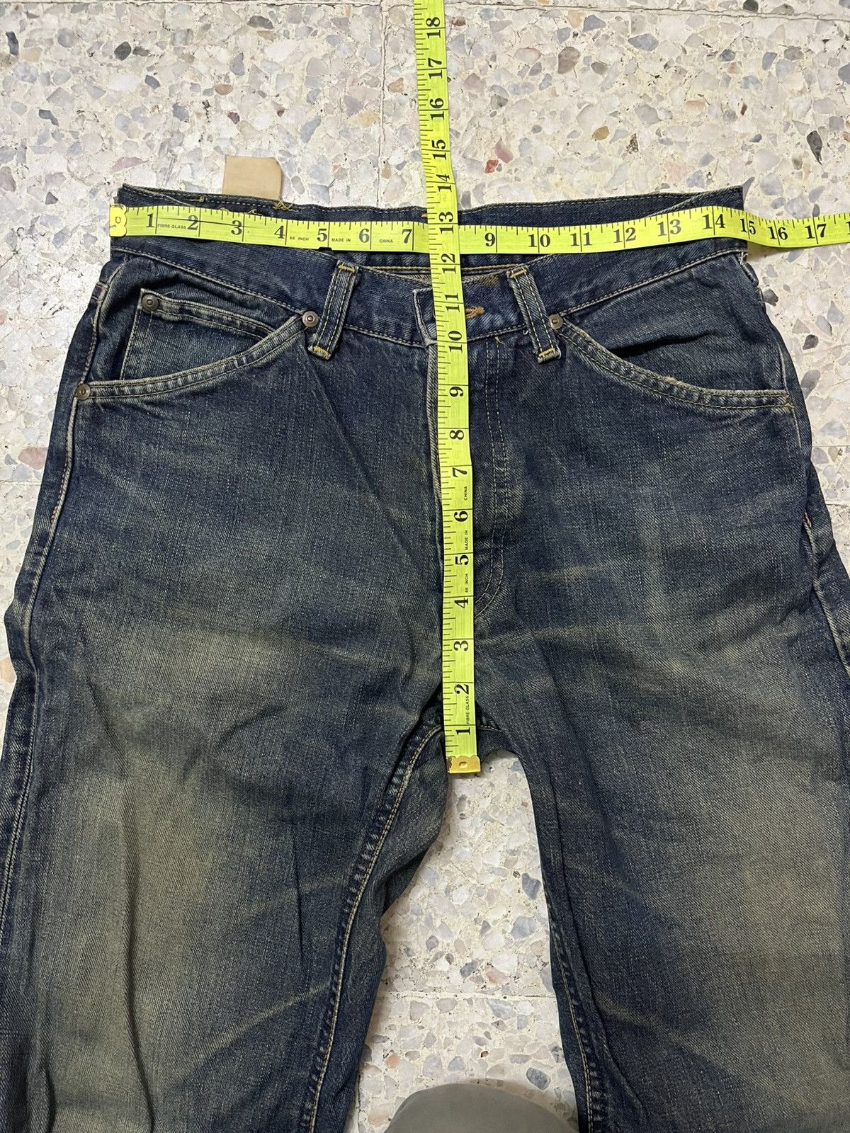 Lee × Vintage Vintage distressed LEE rider half selvedge denim Size US 30 / EU 46 - 11 Thumbnail
