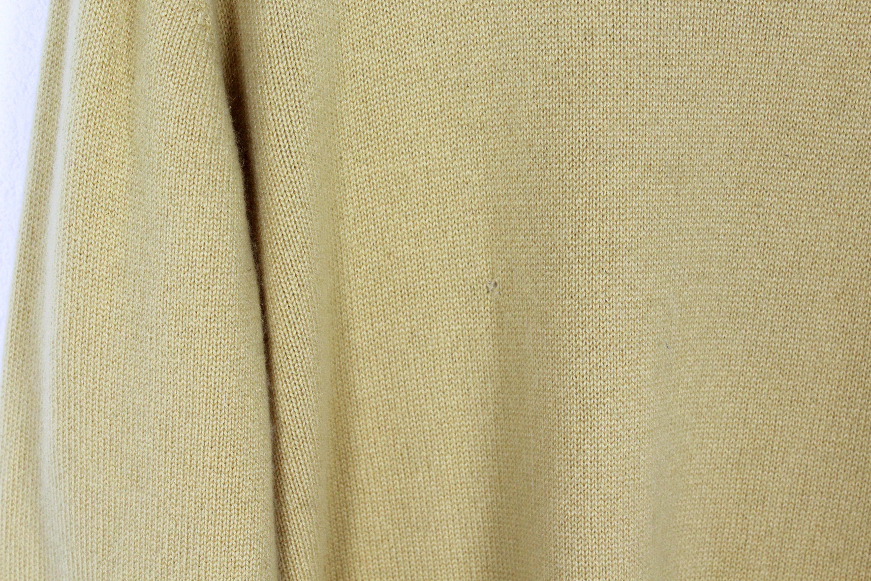 Malo Vintage Malo Cashmere Yellow Sweater 54 Size US XL / EU 56 / 4 - 5 Thumbnail