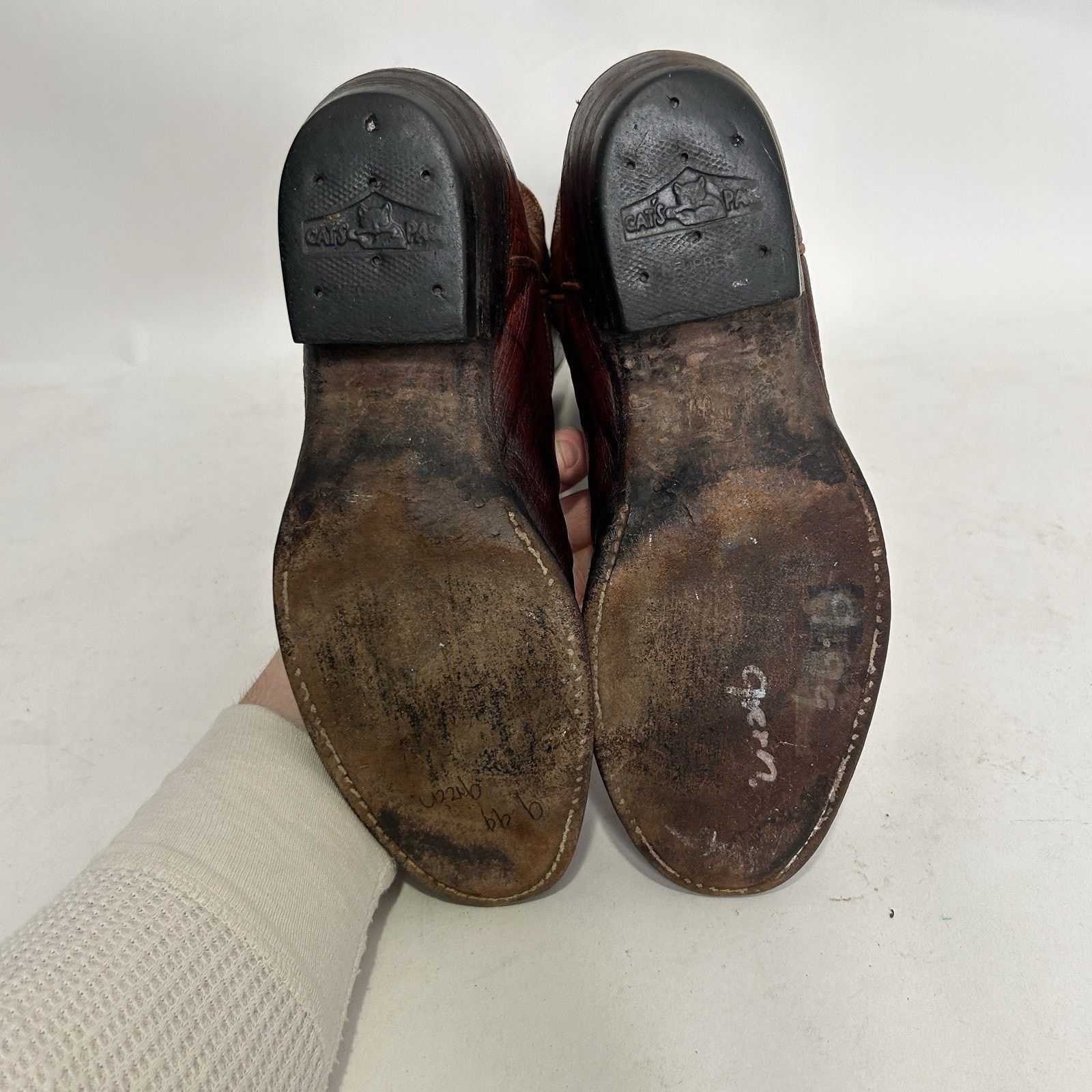 Tony Lama Vintage Tony Lama Leather Cowboy Boots Gold Label “Brown” Size US 8.5 / EU 41-42 - 7 Thumbnail