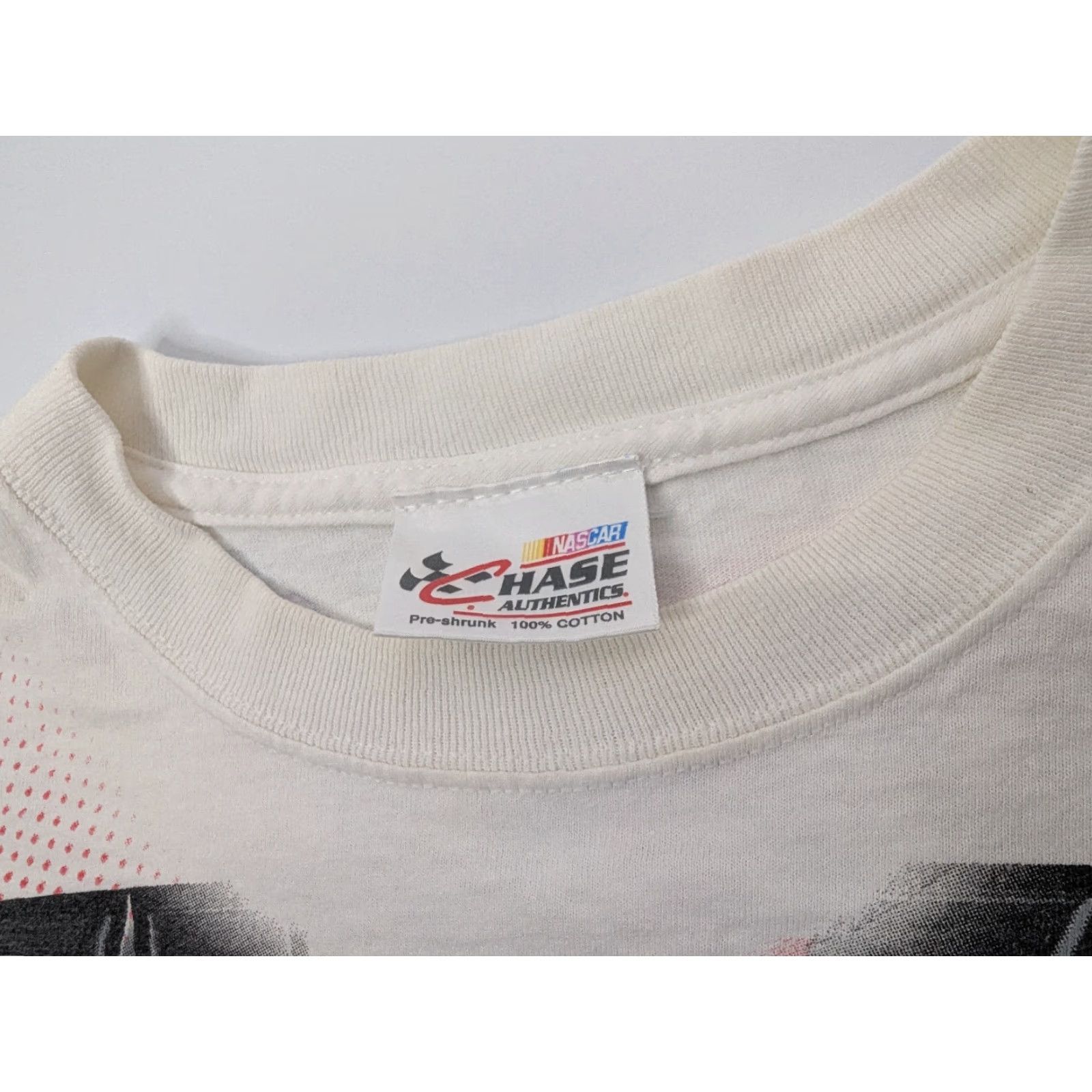 Chase Authentics Tony Stewart #14 Nascar Stewart Haas Racing T-Shirt XL AOP Double Sided Mens White 90s Vintage Best Sellers Size US XL / EU 56 / 4 - 7 Thumbnail