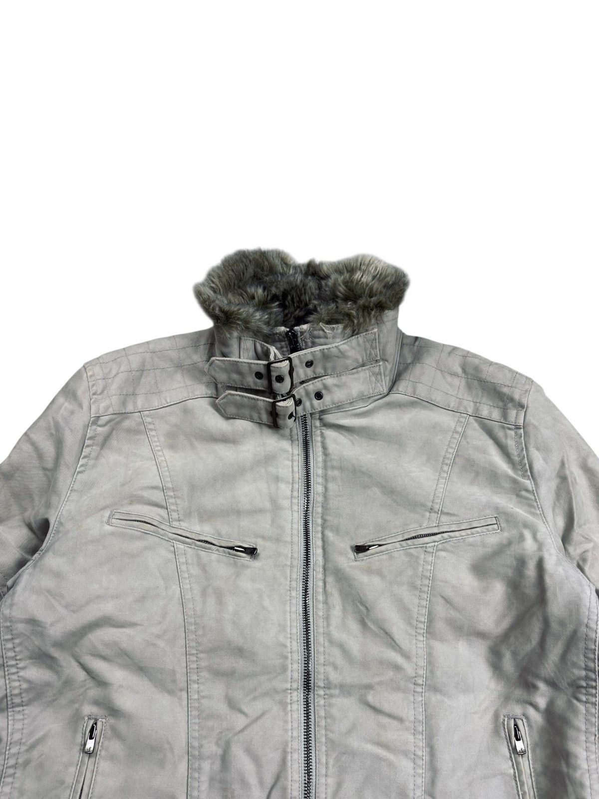 Yasuyuki Ishii 2000s Schlussel - Vkei Style Fur Interior Rider Jacket Size US M / EU 48-50 / 2 - 7 Thumbnail