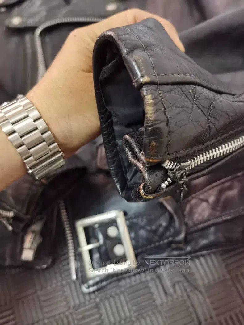 Schott Schott 618 leather jacket cable-stayed leather coat Size US S / EU 44-46 / 1 - 8 Thumbnail