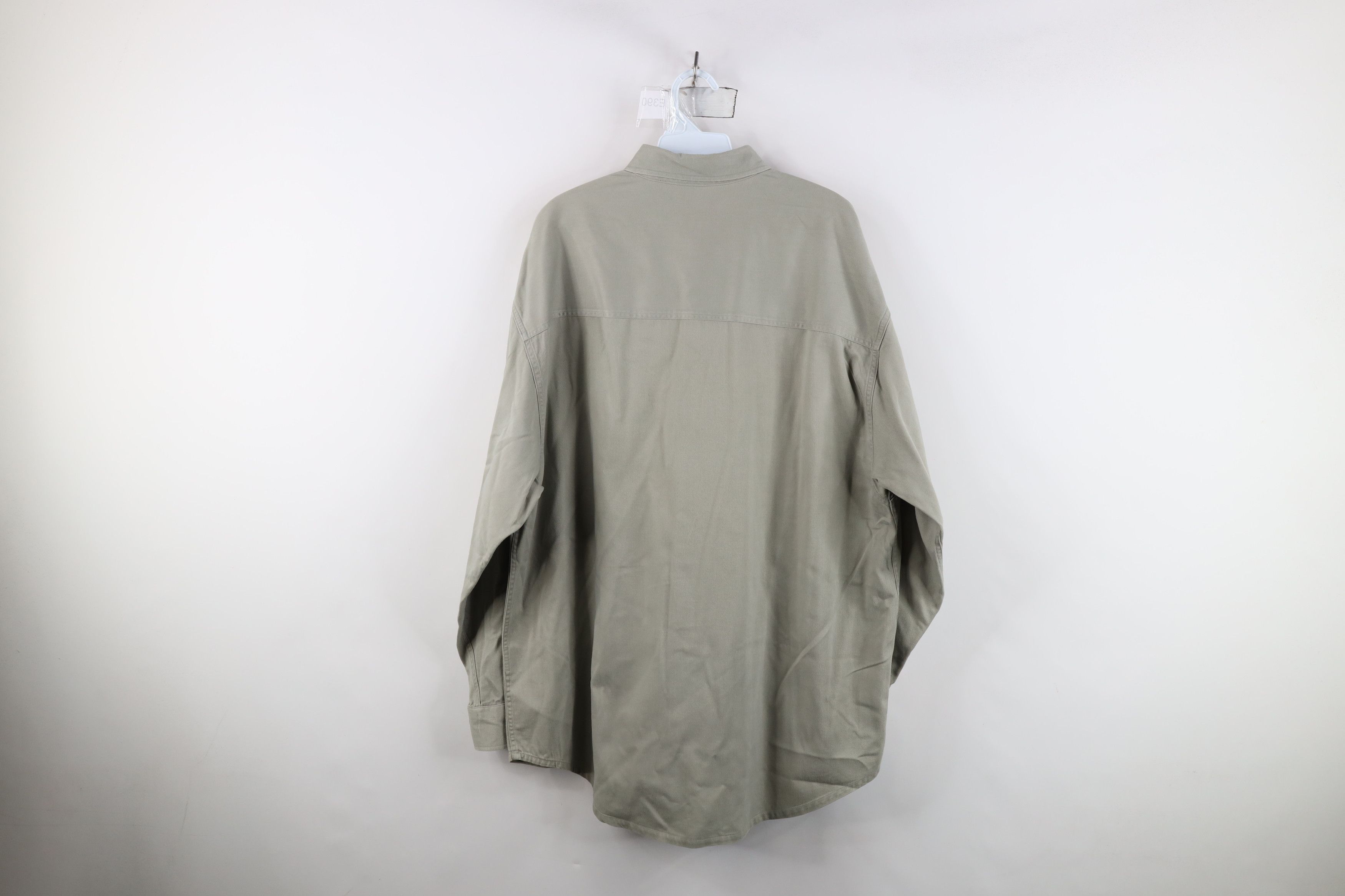 Vintage Vintage 90s Team USA Hockey Button Down Shirt Green Size US L / EU 52-54 / 3 - 12 Thumbnail