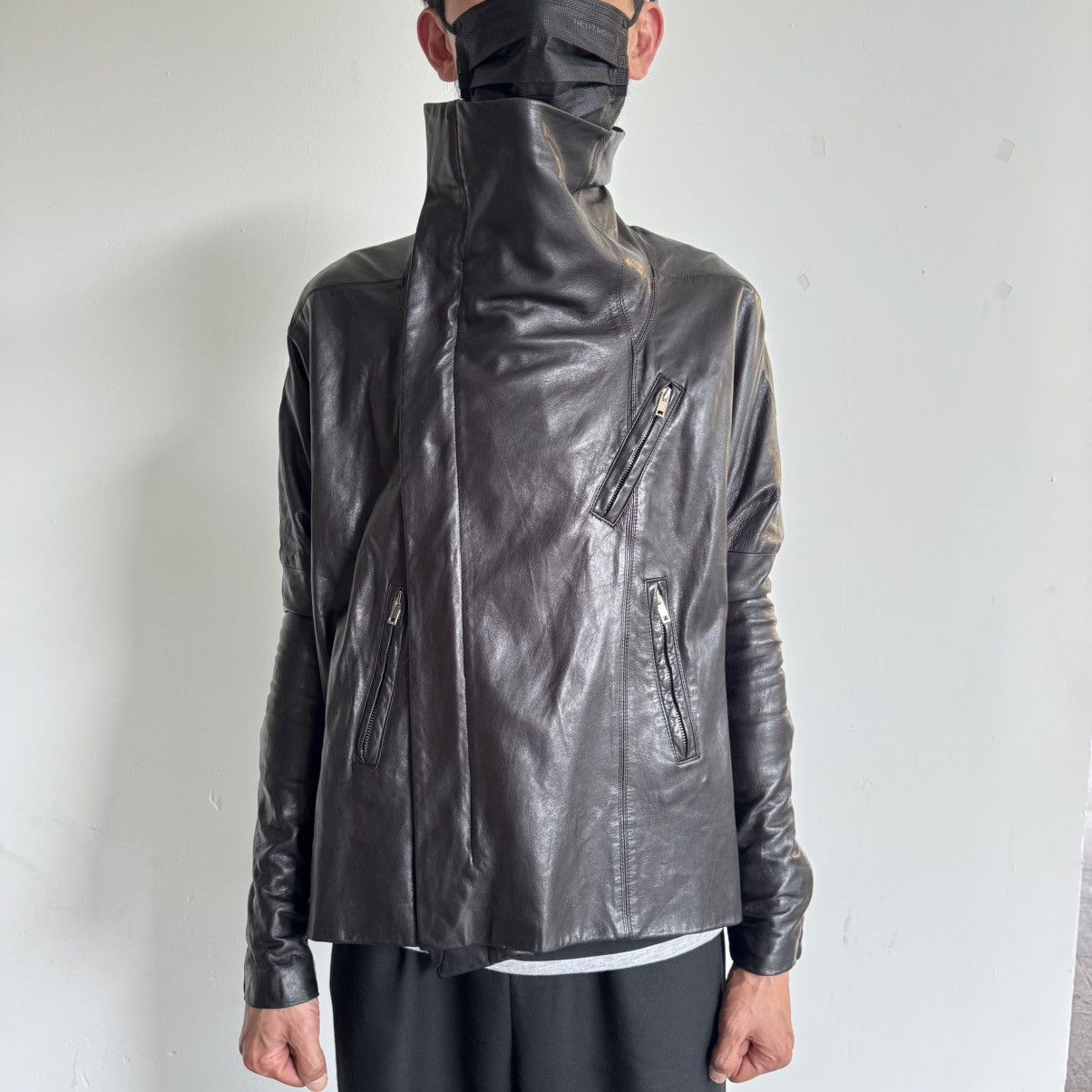 Rick Owens FW2012 'Mountain Fall' Rick Owens Leather Jacket Cropped Size M / US 6-8 / IT 42-44 - 23 Thumbnail