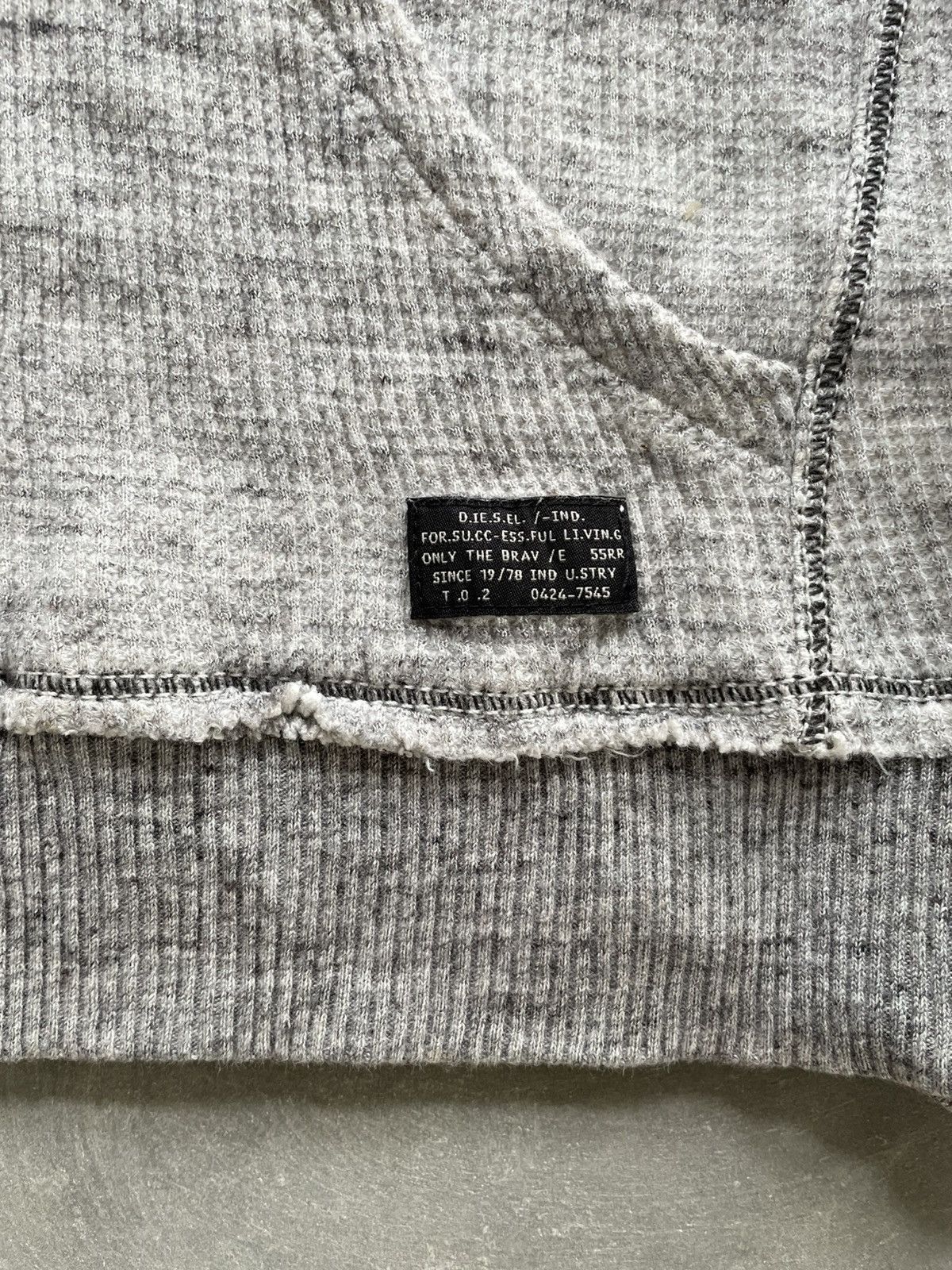 Diesel Rare Y2k Diesel Anorak Thermal Hoodie Small Patch Icon Size US L / EU 52-54 / 3 - 3 Thumbnail