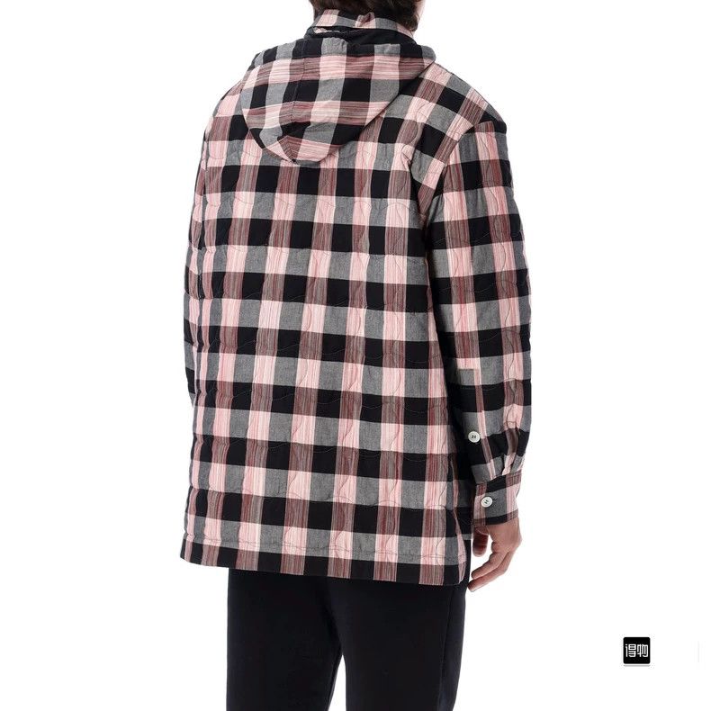 Loewe loewe Hooded cotton jacket with plaid shirt lining 2506-Nex Size US M / EU 48-50 / 2 - 6 Thumbnail