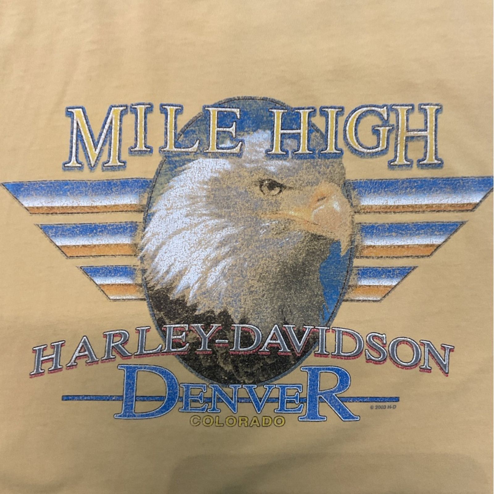 Harley Davidson 2000’s Harley Davidson “Mile High” Denver Colorado T-Shirt Size US XXL / EU 58 / 5 - 7 Thumbnail