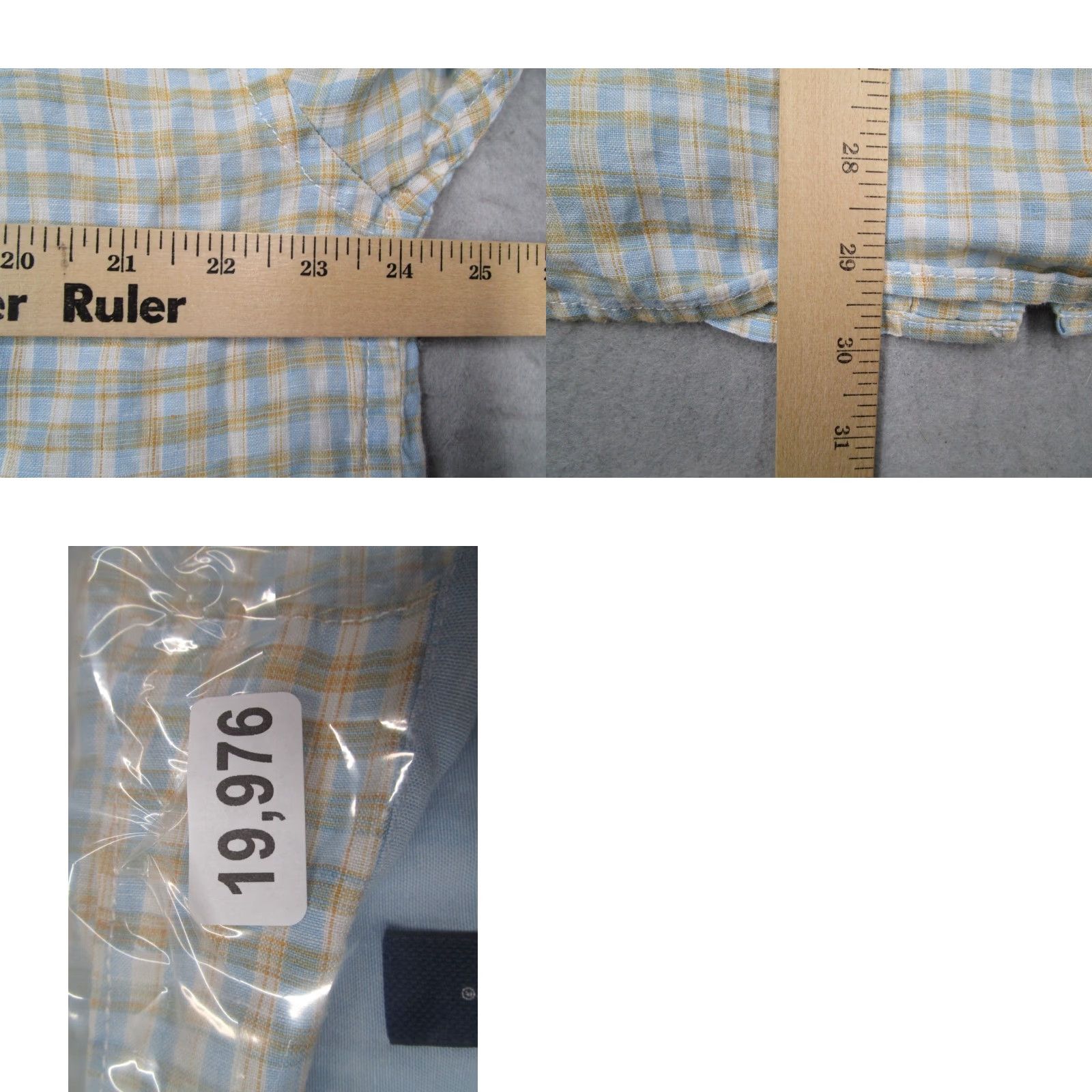 Tommy Bahama Tommy Bahama Shirt Mens XL Yellow Check Button-Up Linen Hawaiian Short Sleeve Casual Beach Size US XL / EU 56 / 4 - 8 Thumbnail