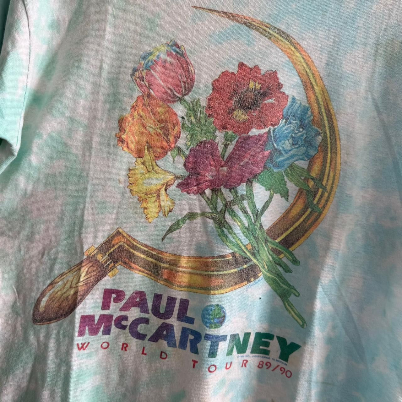 Band Tees Vintage Rare 80s Paul Mccartney 89/90 World Tour T Shirt Size US M / EU 48-50 / 2 - 3 Thumbnail