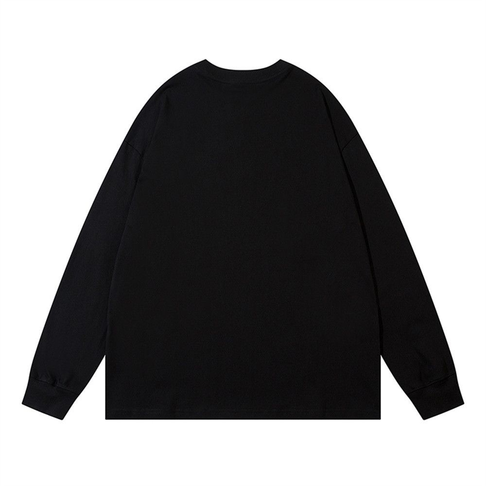Vintage Men's hip-hop cat cartoon embroidered long-sleeved T-shirt Size US M / EU 48-50 / 2 - 2 Thumbnail