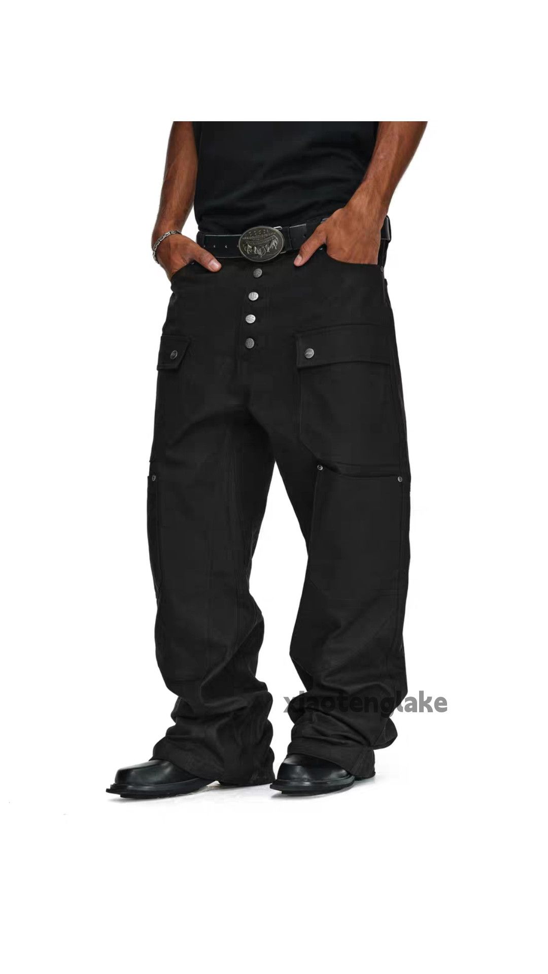 Vintage Unisex outdoor utility loose baggy skate hiphop pants Size US 30 / EU 46 - 8 Thumbnail